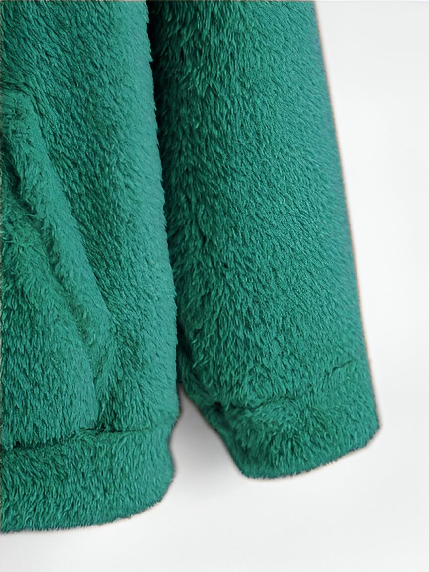 Ben Martin Men's Teal Green Fleece Zipper Hoodie - Image 5