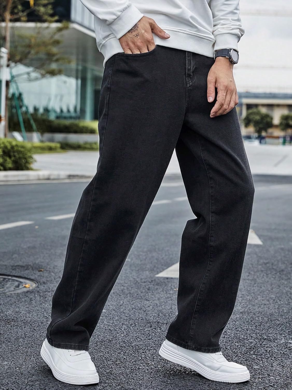 KOTTY Men's Black Denim Jeans - Image 3