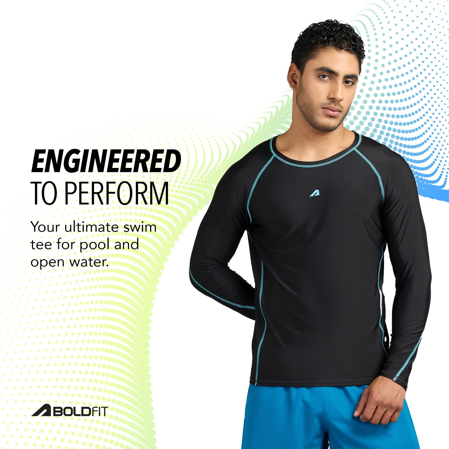 Boldfit Men's Full Sleeve Swimming Tshirt - UPF 40+ - Image 3