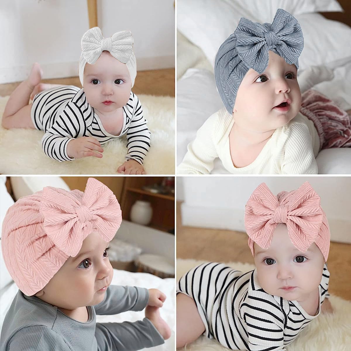 PALAY Baby Cap - Soft Warm Bow - Image 4