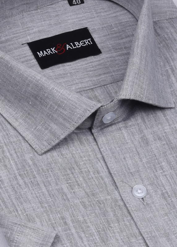 MARK & ALBERT Men's White Slim Fit Shirt - Image 3
