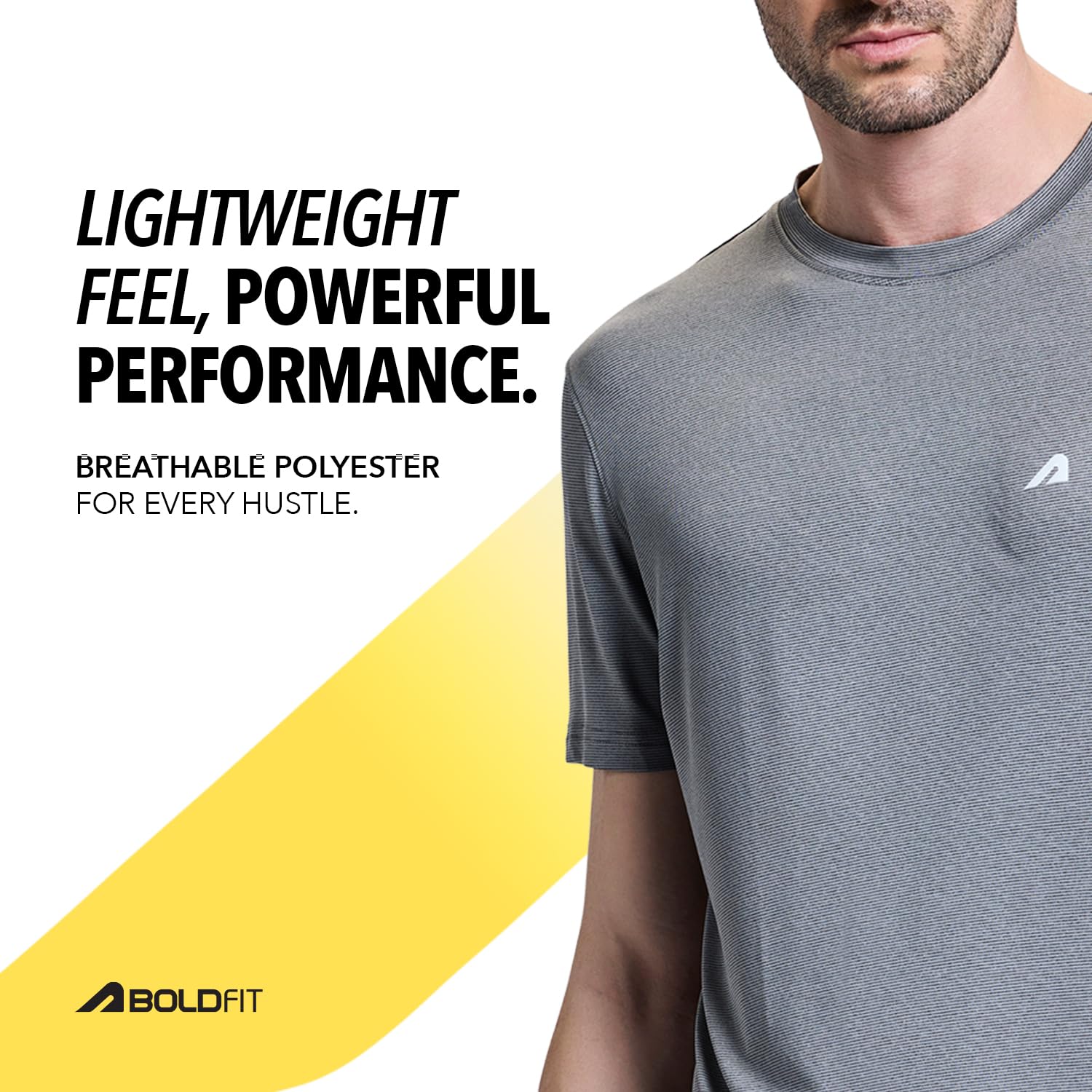 Boldfit Men's T-Shirt - Grey - Image 4