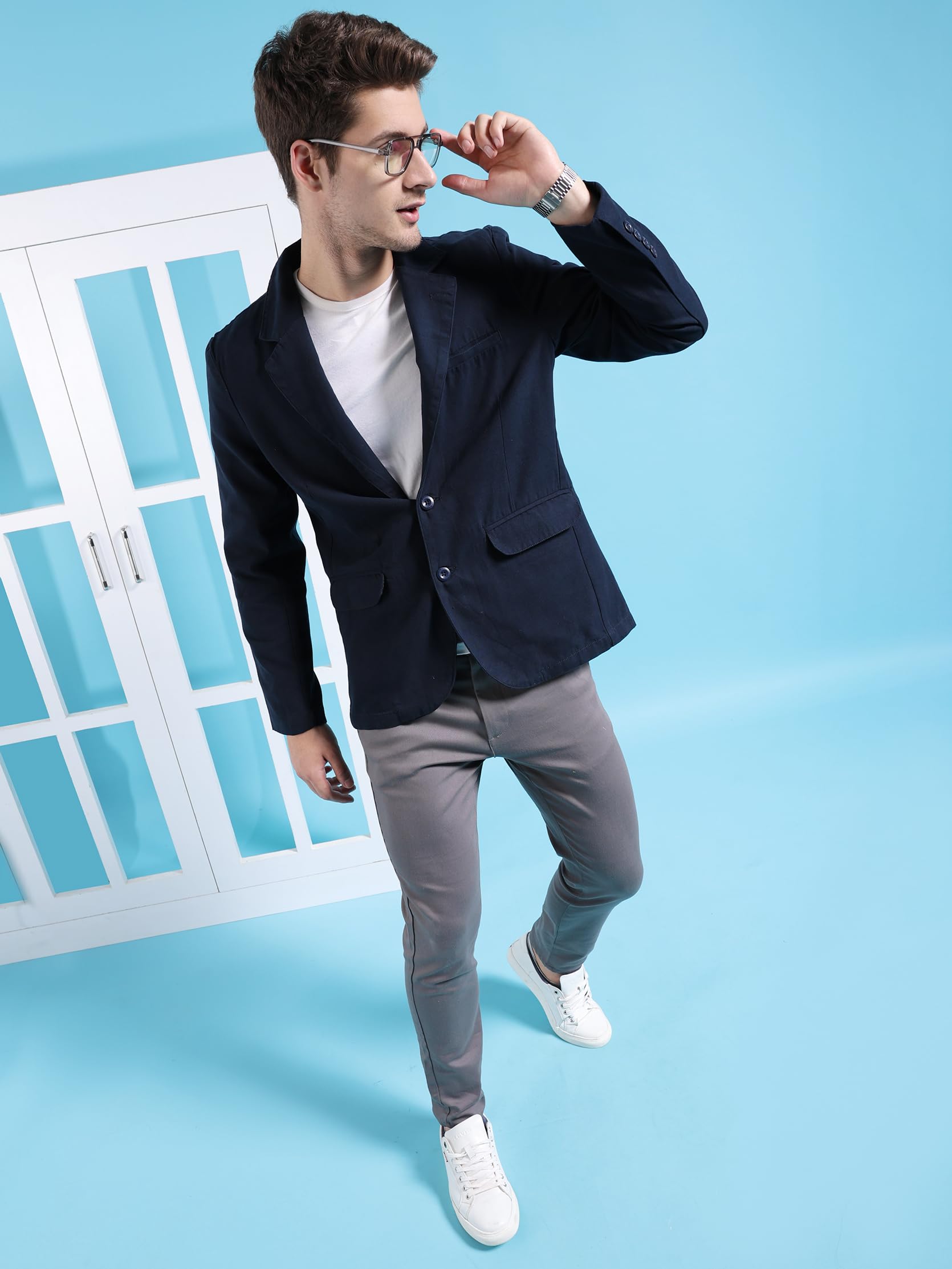 The Indian Garage Co Navy Blazer - Image 3