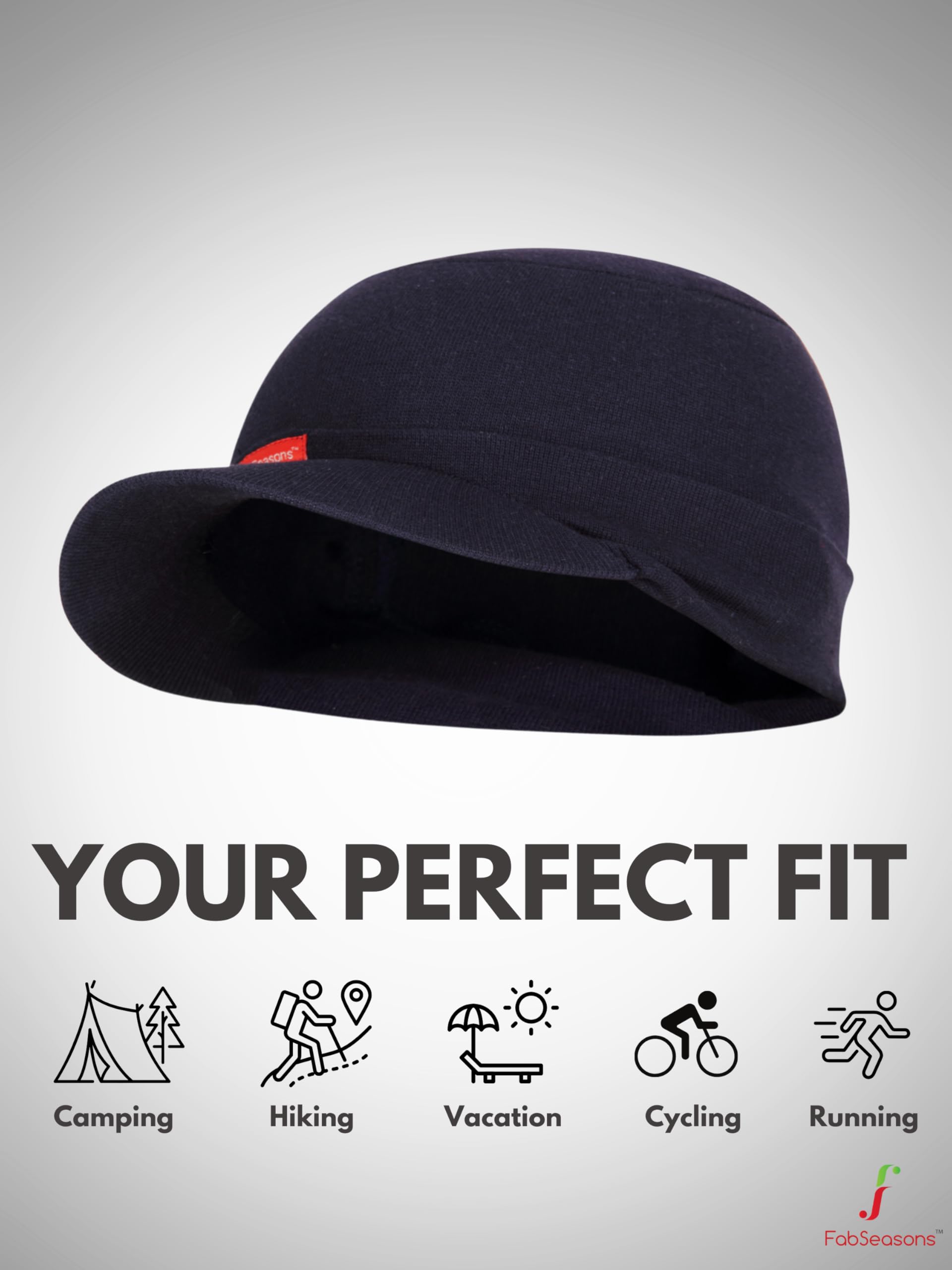 FabSeasons Unisex Cotton Skull Cap - Blue - Image 3