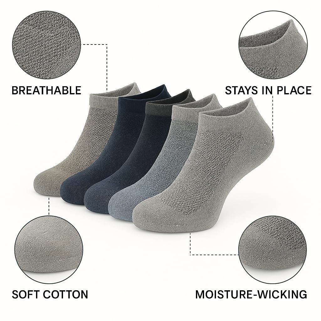 Dollar Men's Ankle Socks - Assorted Color - Image 2