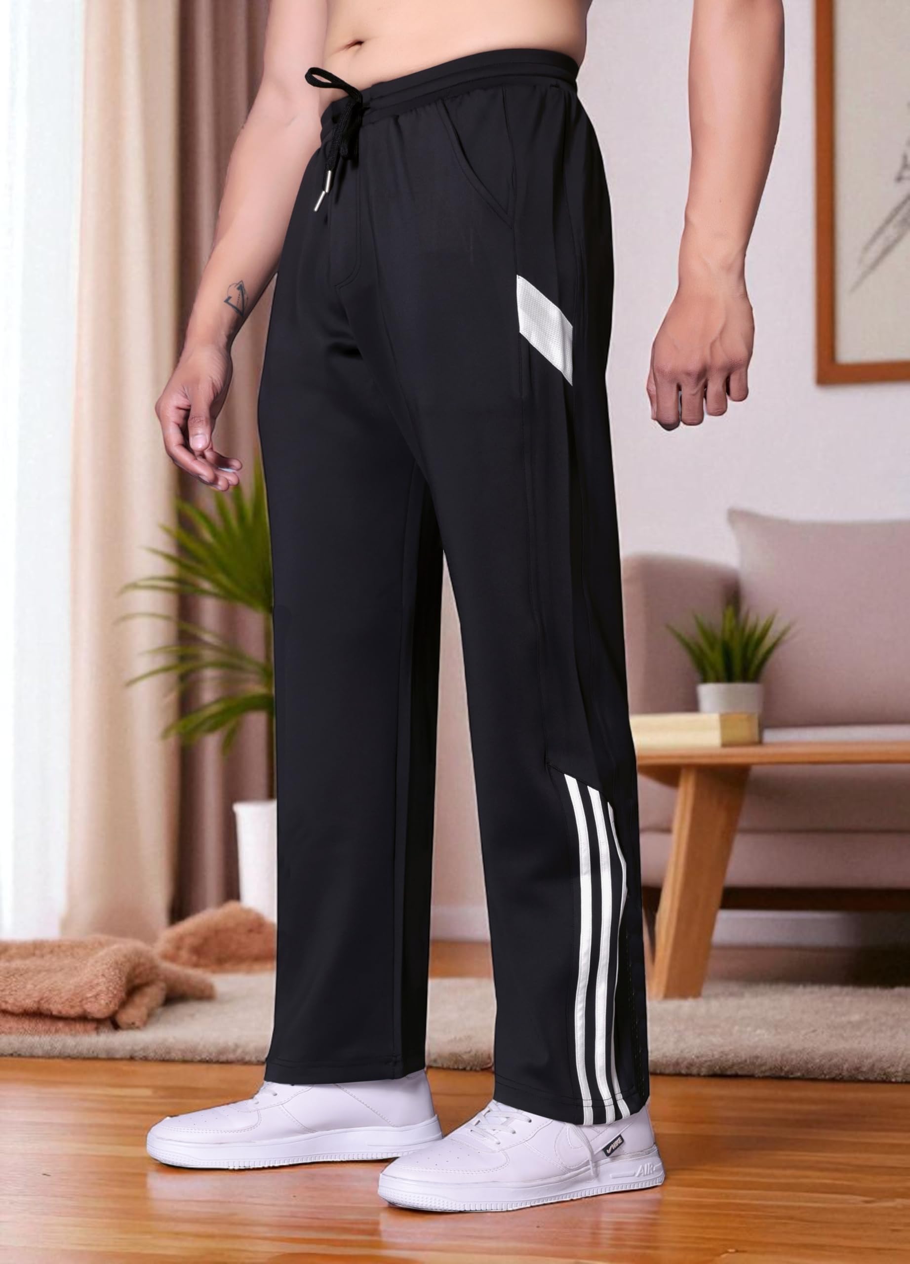 Flapfit Men's Soft Track Pants - Black - Image 2