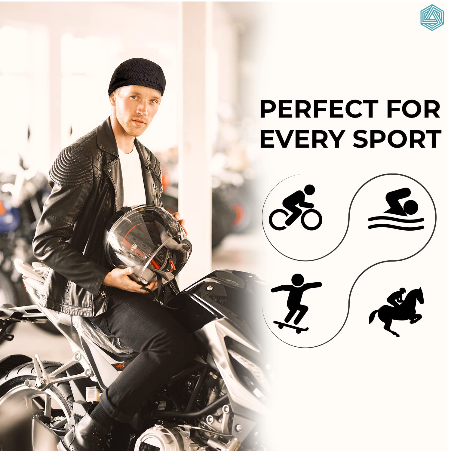 Boldfit Men's Skull Cap - Black - Image 4