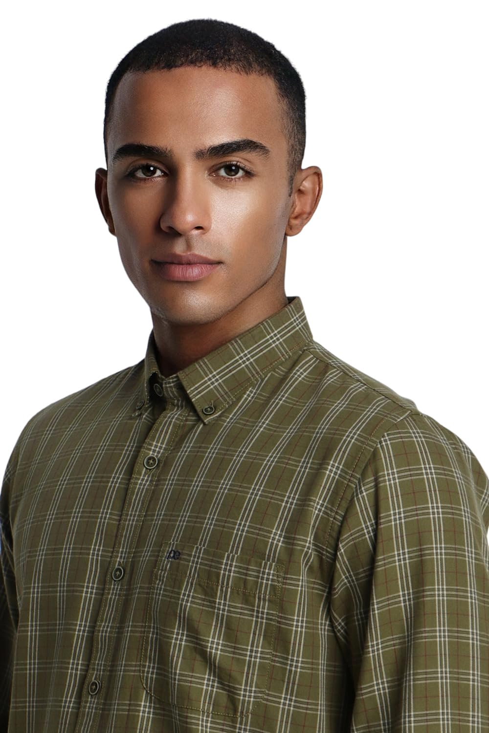 Peter England Men's Checkered Casual Shirt - Image 4