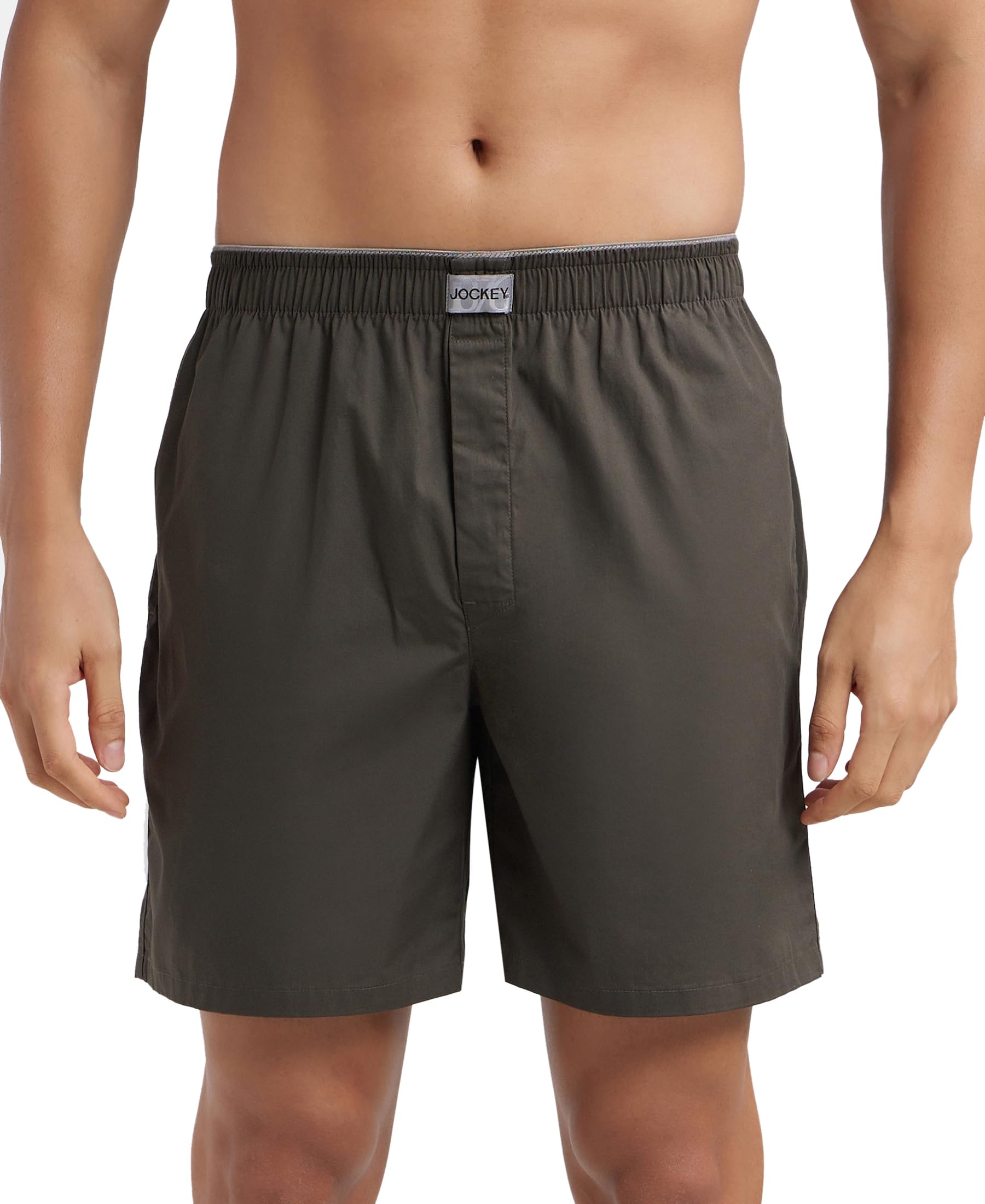 Jockey Men's Boxer Shorts - Deep Olive