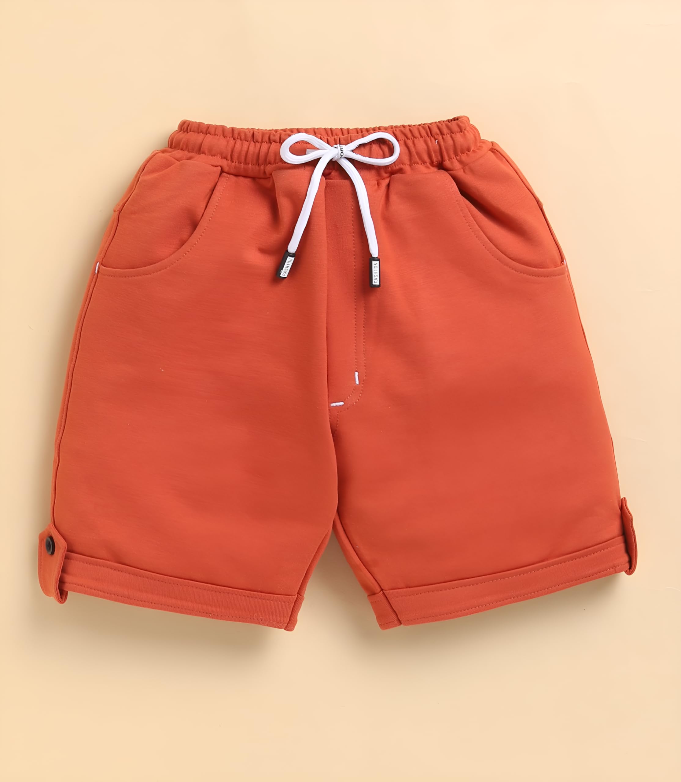 Toonyport Kids Dog Print Tee & Shorts Set - White & Orange - Image 5