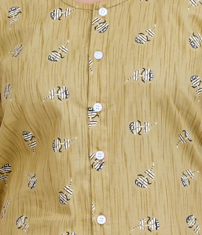 Olive Cotton Nighty for Women - Image 4