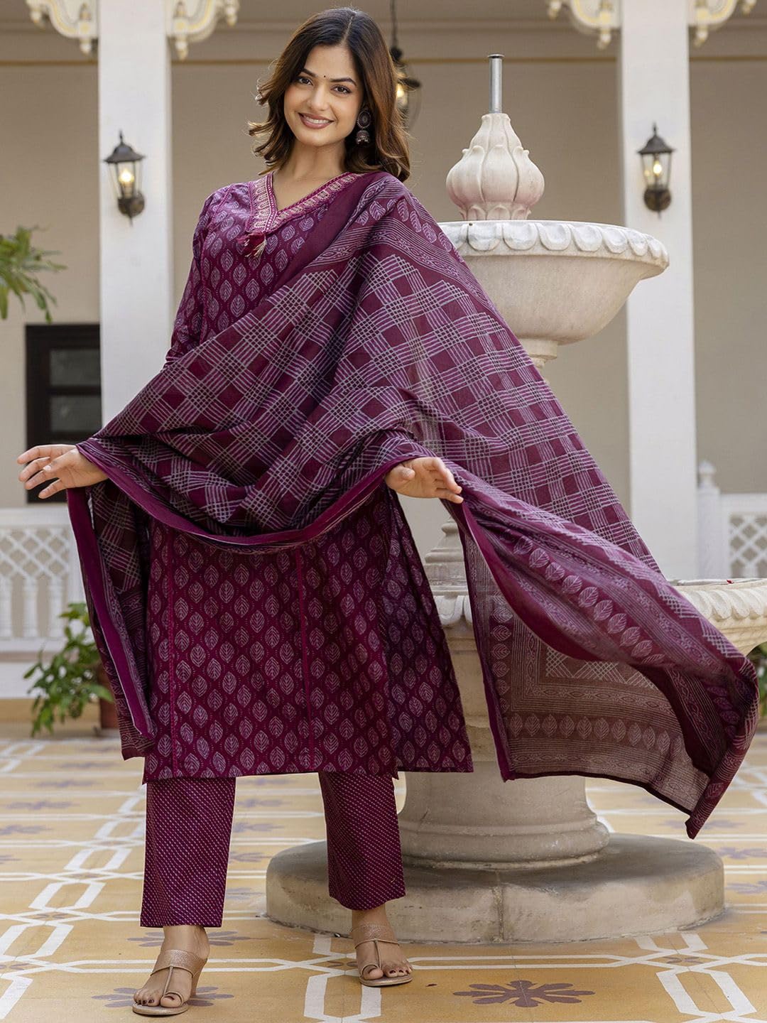 PARTHVI Women's Cotton Printed Kurta - Image 5