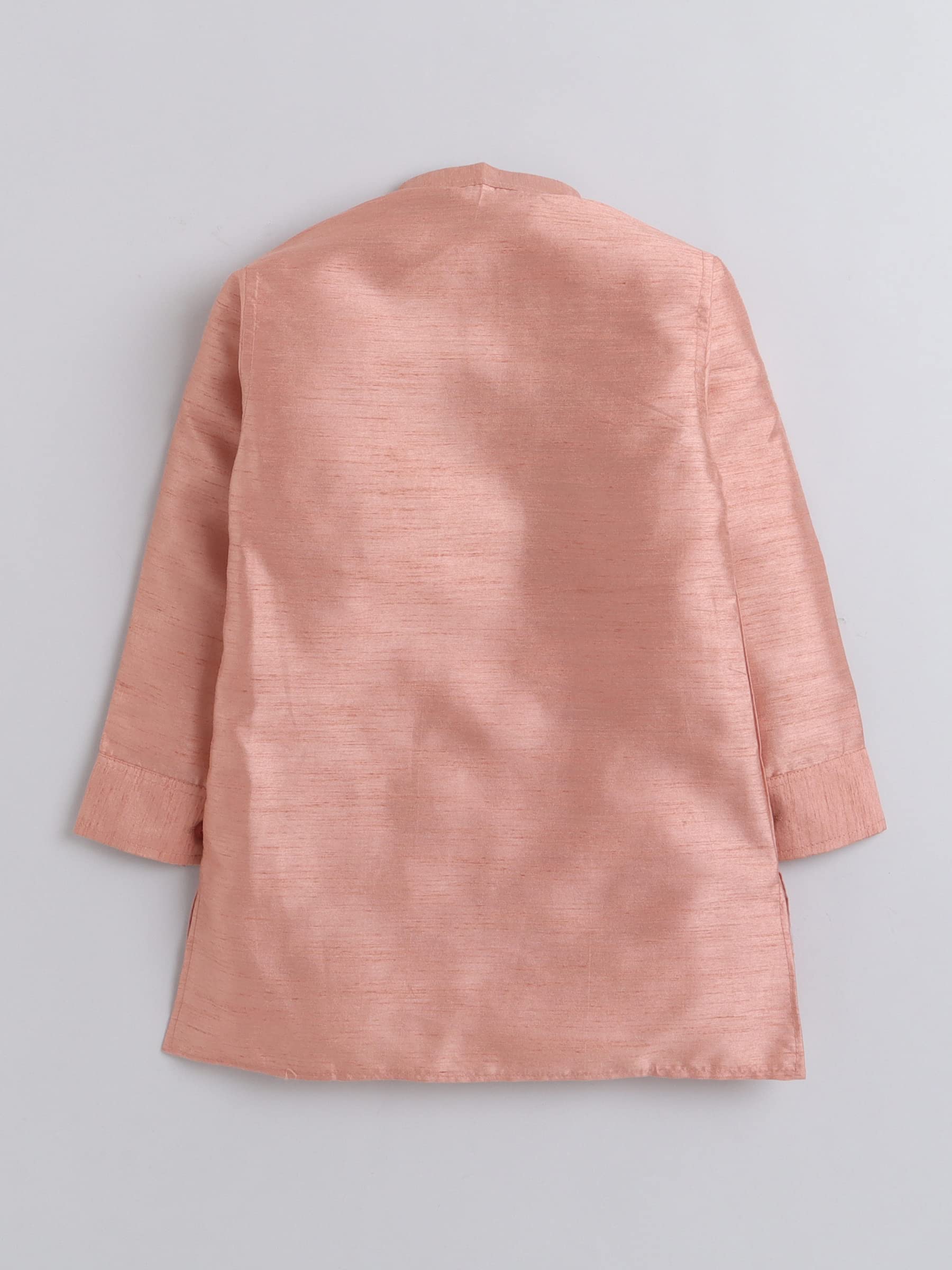 AHHAAAA Kids Ethnic Cotton Silk Nehru Jacket Kurta Pyjama Set - Image 3