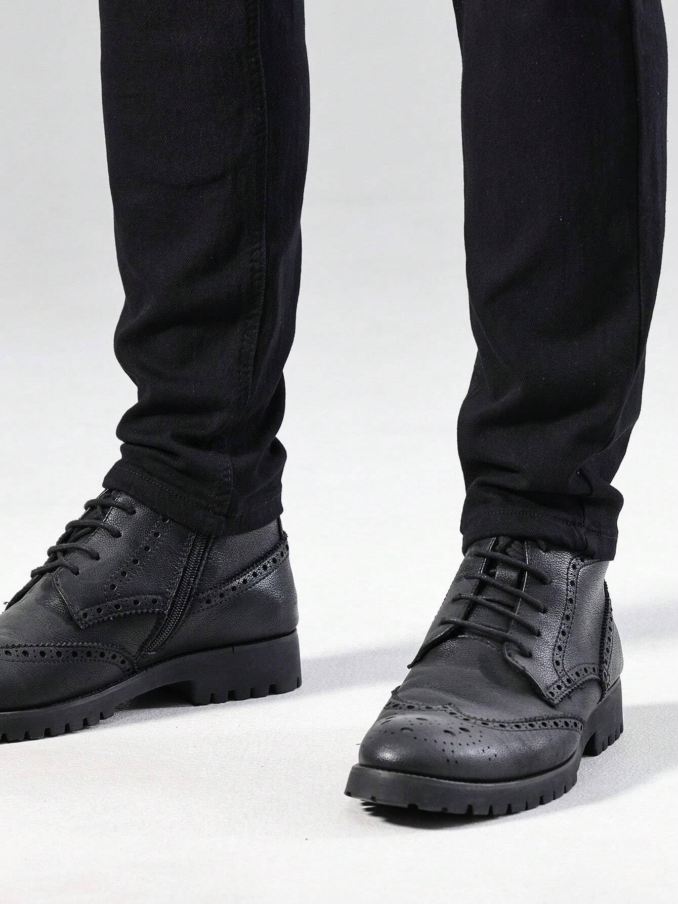 RAGZO Men's Black Jeans Slim Fit Stretchable - Image 5