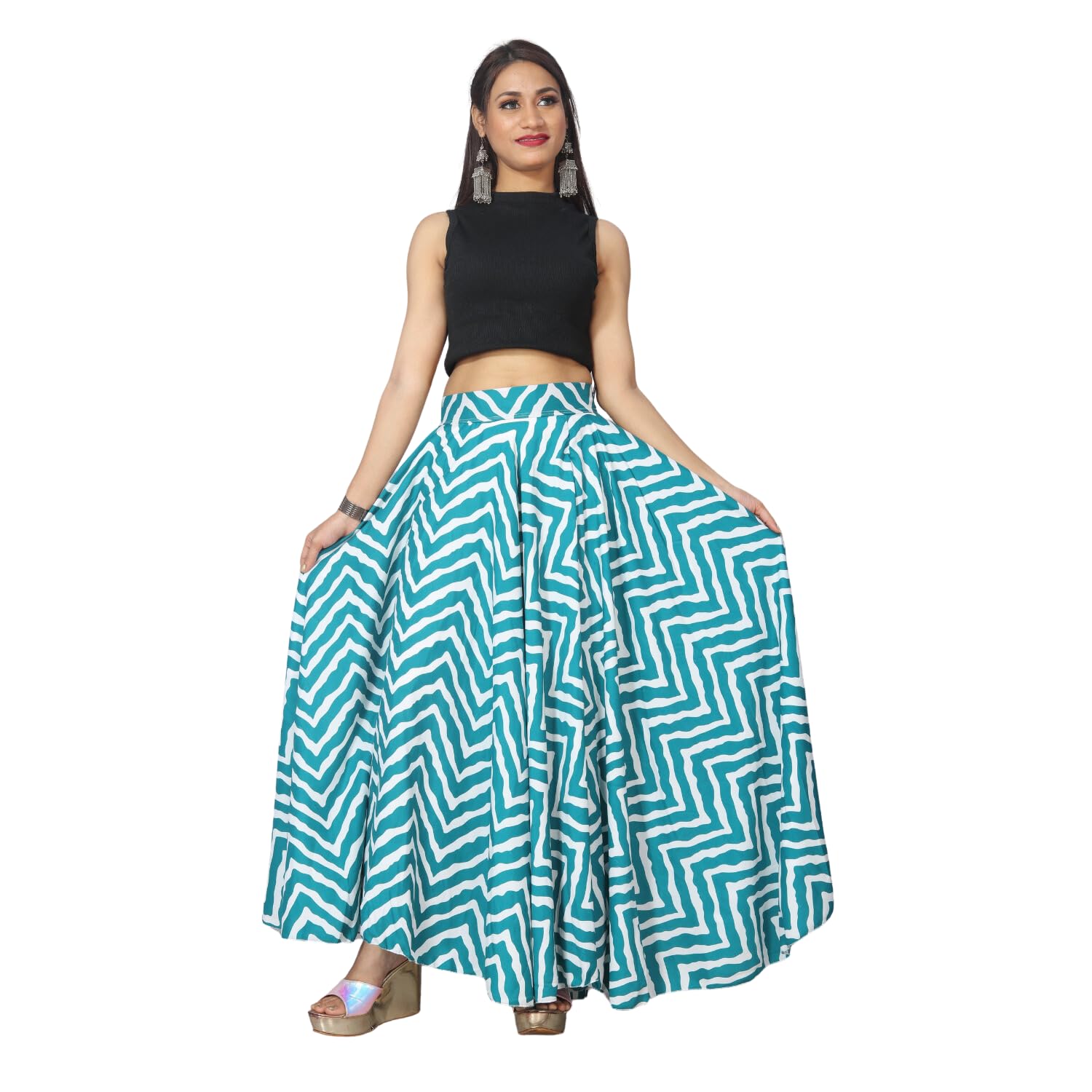 Seablue Leriya A-Line Midi Skirt for Women - Image 2