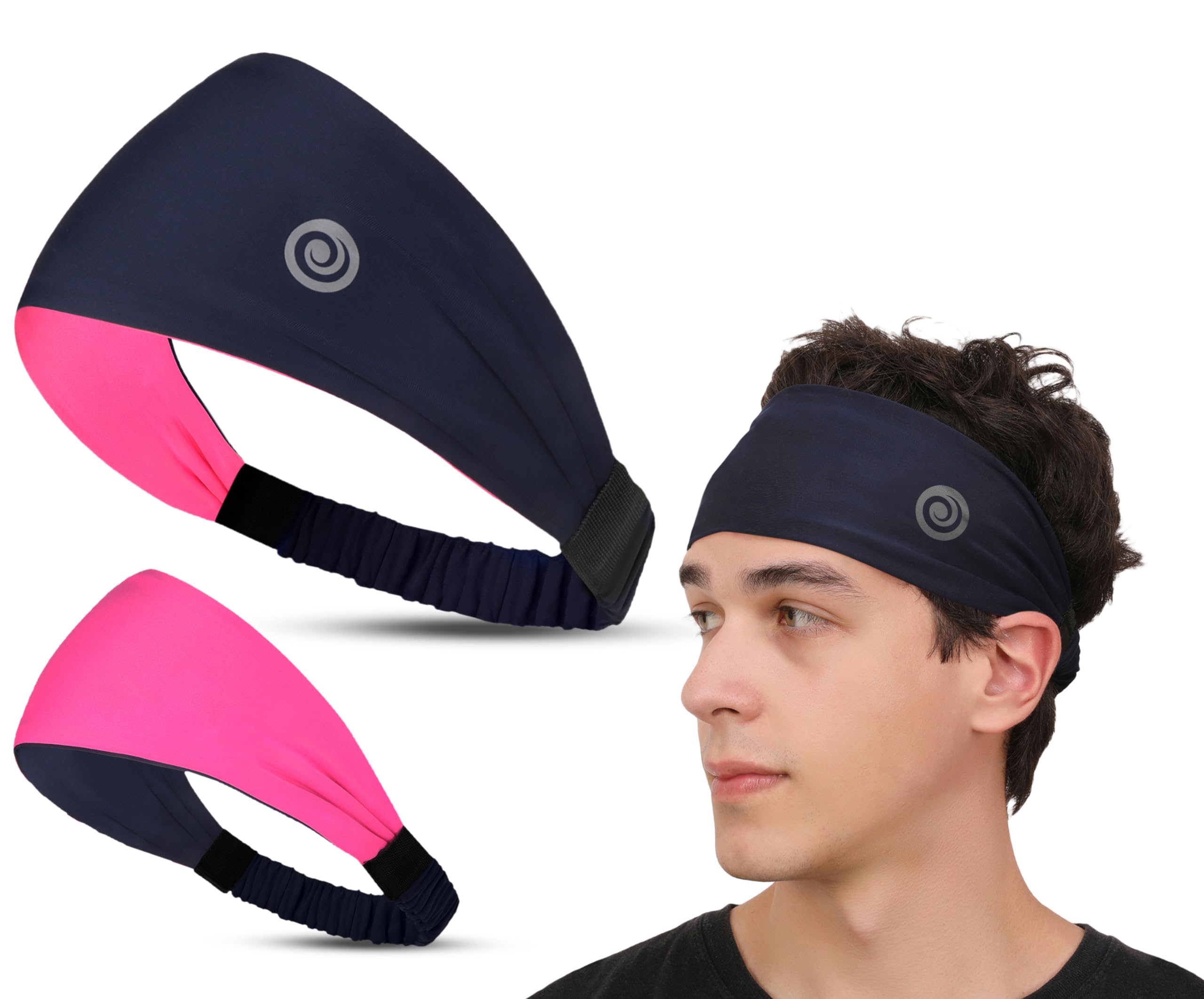 Reversible Sport Headband for Men & Women - Quick Dry