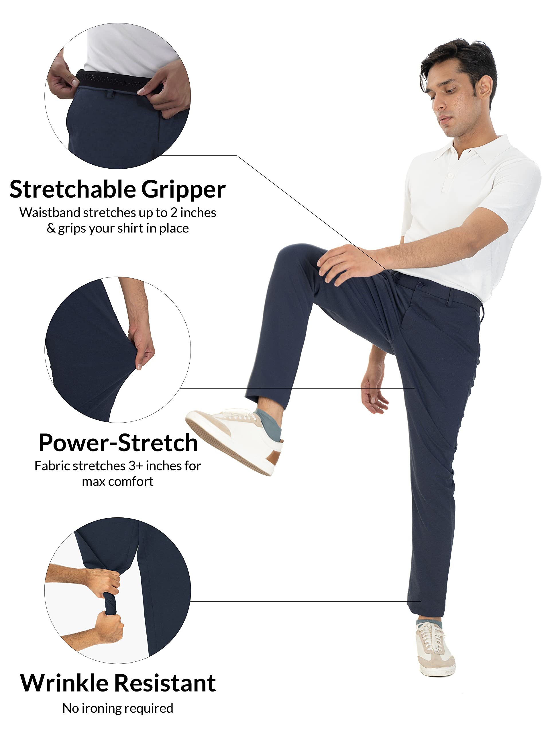 Luxury Blue Trousers for Men - Image 2