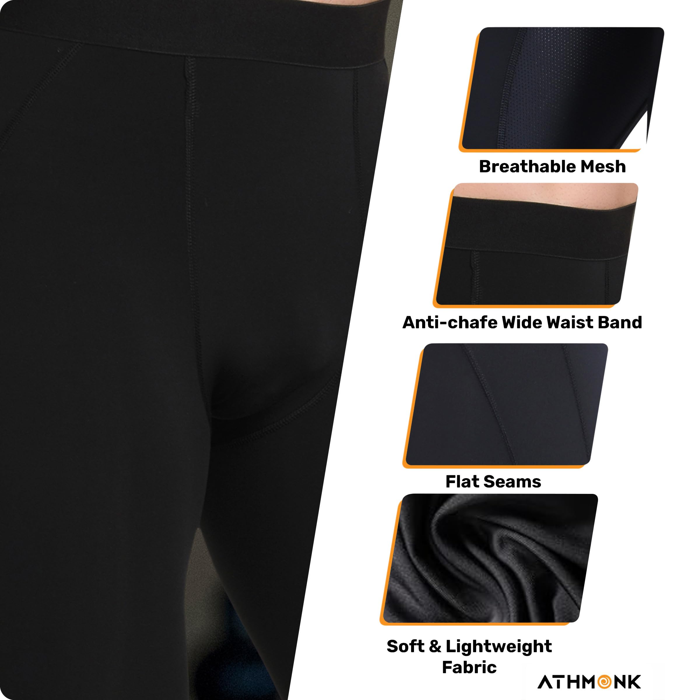 Athmonk Compression Leggings for Men - Image 3