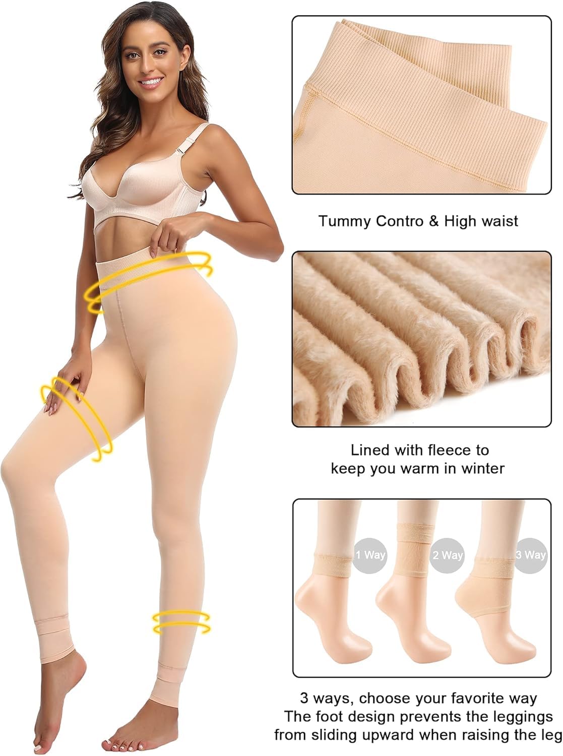 HSR Thermal Fleece Lined Tights Women - Image 2