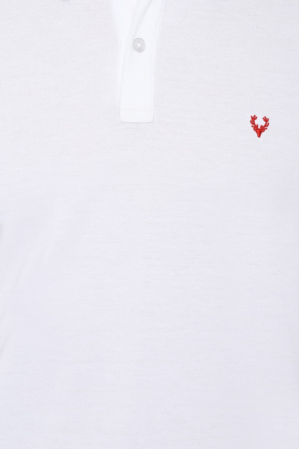 Allen Solly Men's Plain Polo - White - Image 4