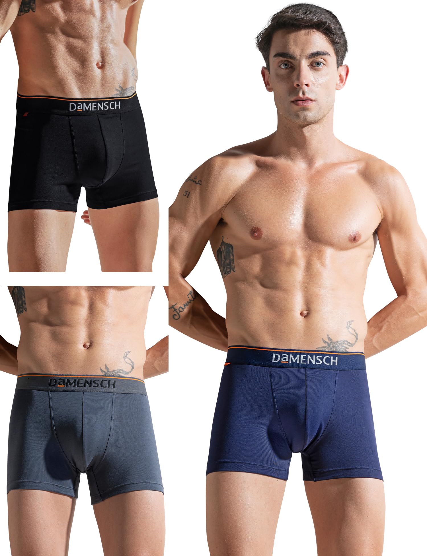 DAMENSCH Men's Trunks - Navy, Charcoal, Black
