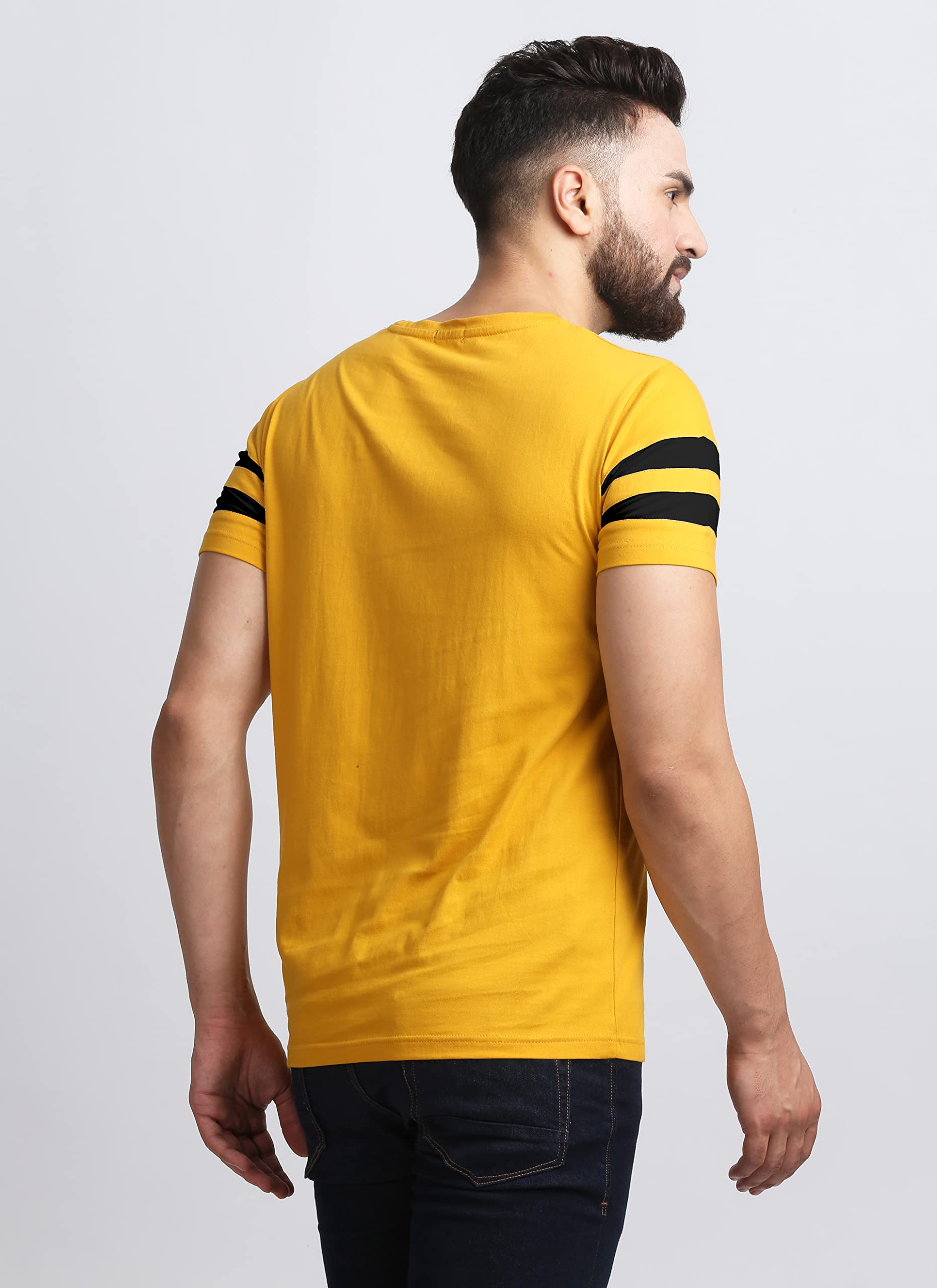 AUSK Men's T-Shirt - Mustard - Image 2