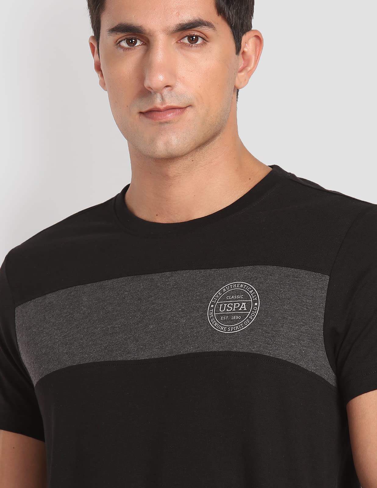 U.S. POLO ASSN. Mens Cotton Crew Neck T-Shirt - Black - Image 4