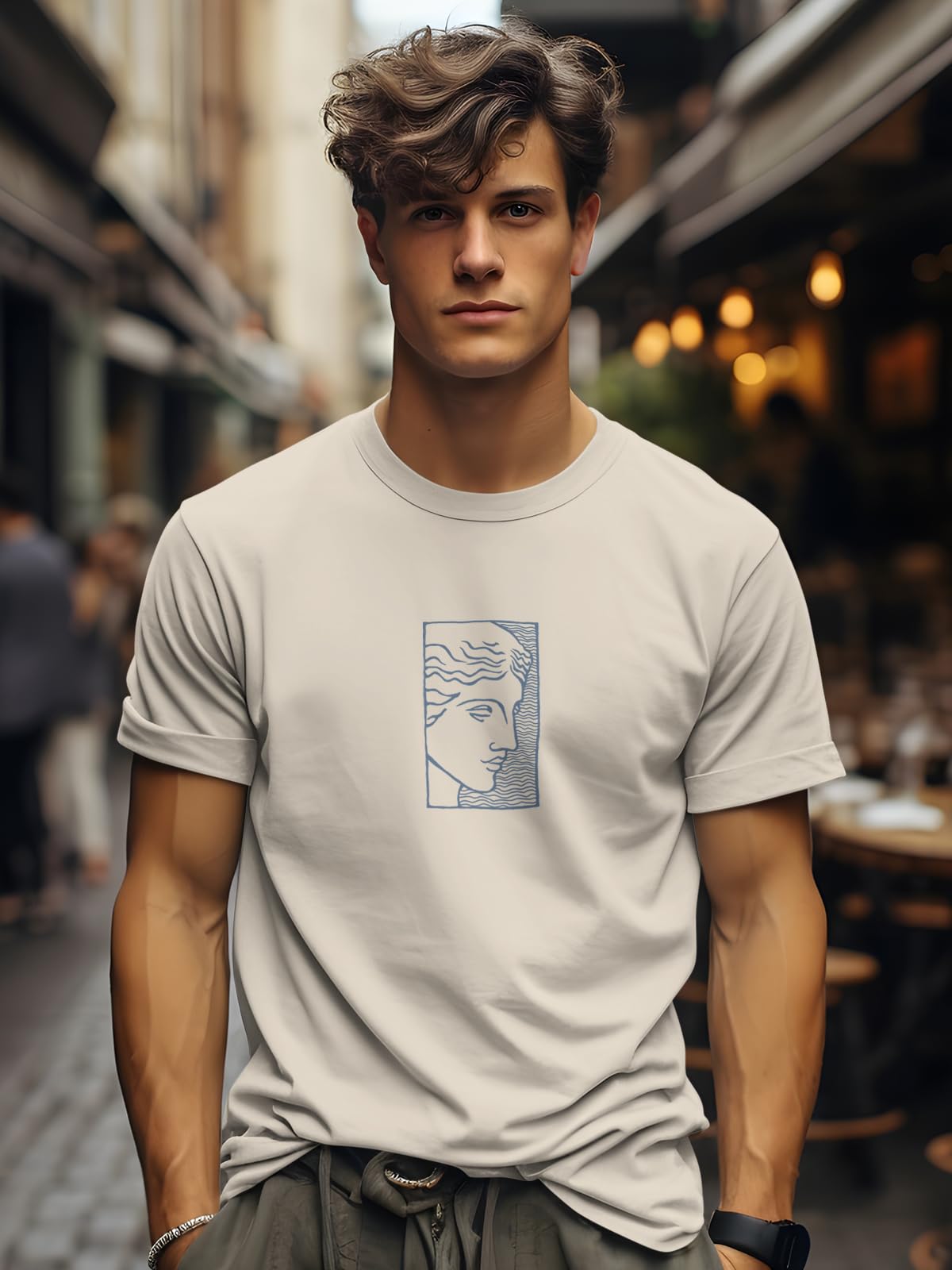 BULLMER Men's Printed Cotton Blend T-Shirt - Image 4