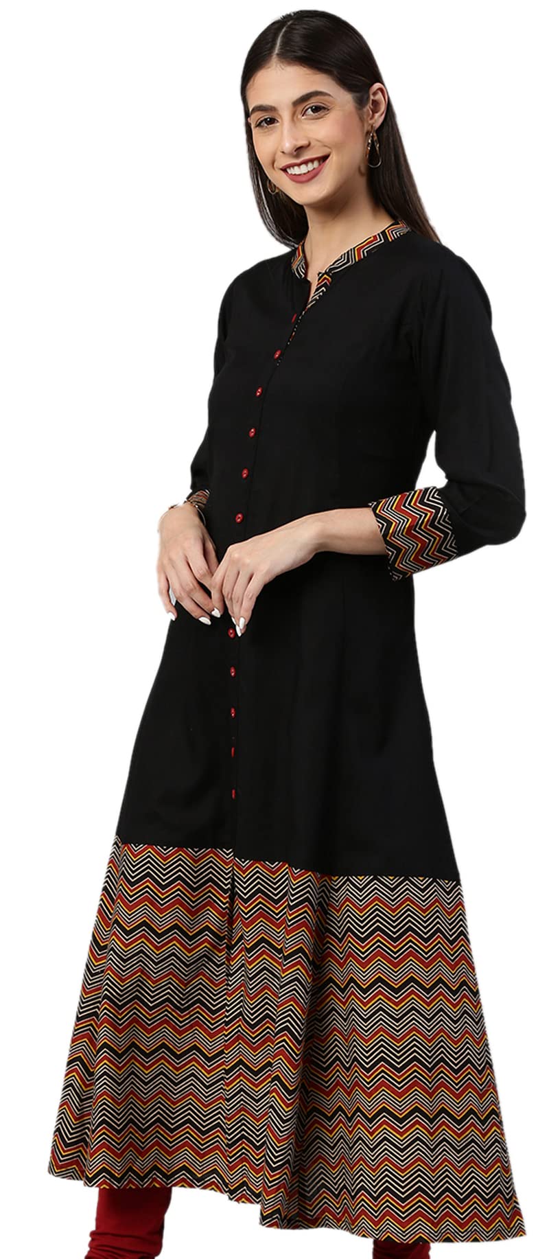 Yash Fashion Women's Rayon A-Line Kurta - Image 2