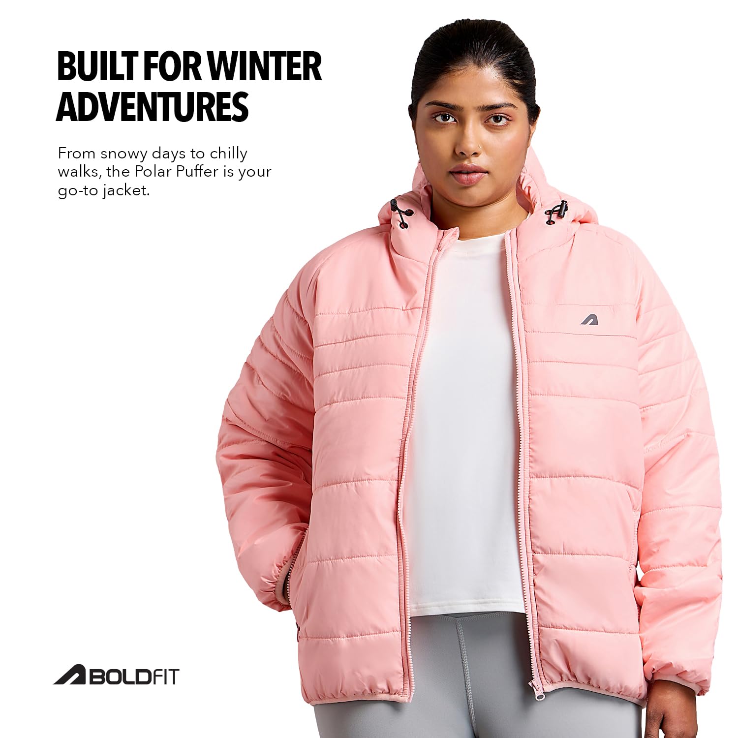 Boldfit Women's Polyester Jacket - Blossom Pink - Image 5