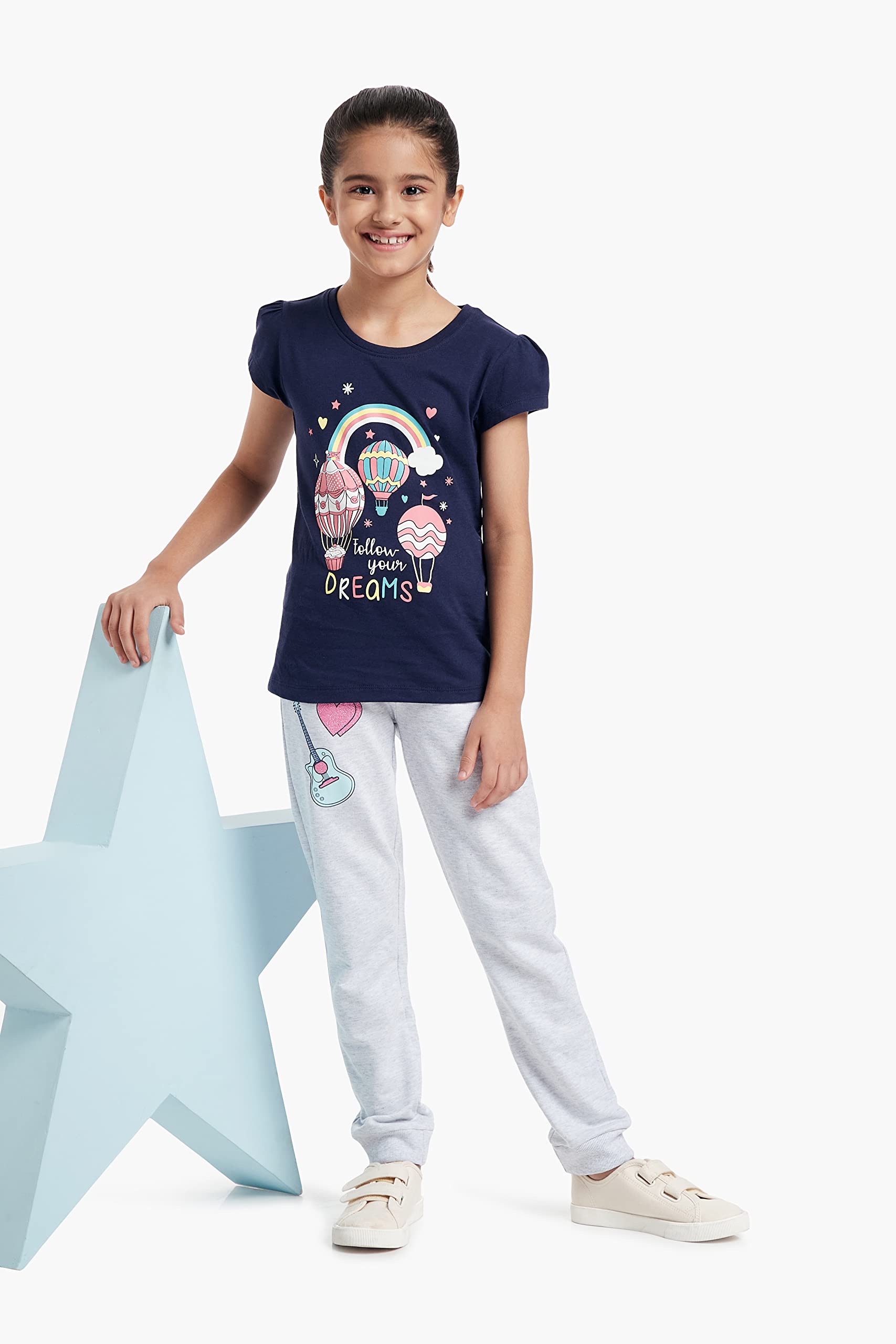 Amazon Girl Joggers - Pink Grey - Image 4