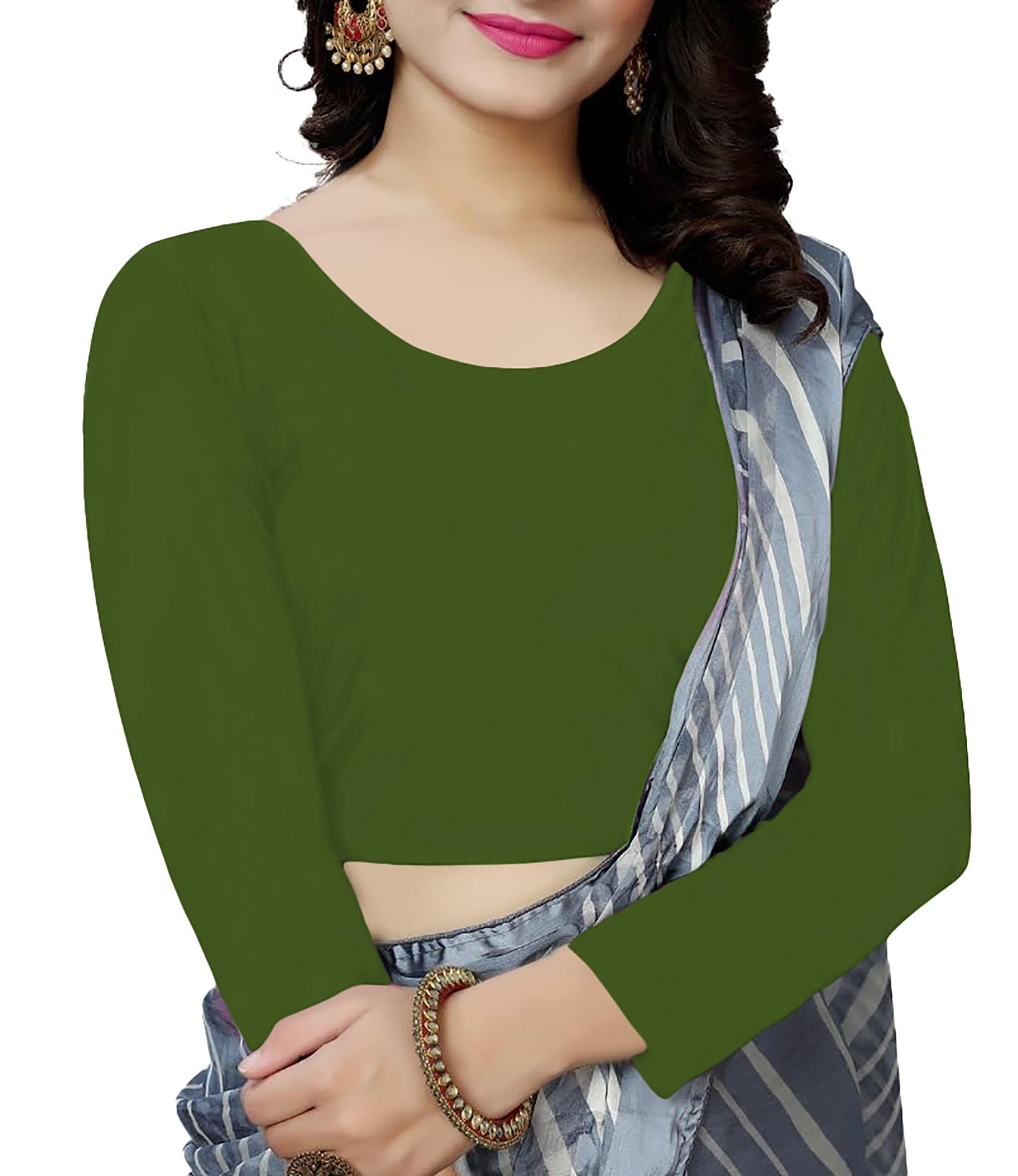 GarbGlide Women's Cotton Stretchable Saree Blouses - Image 3