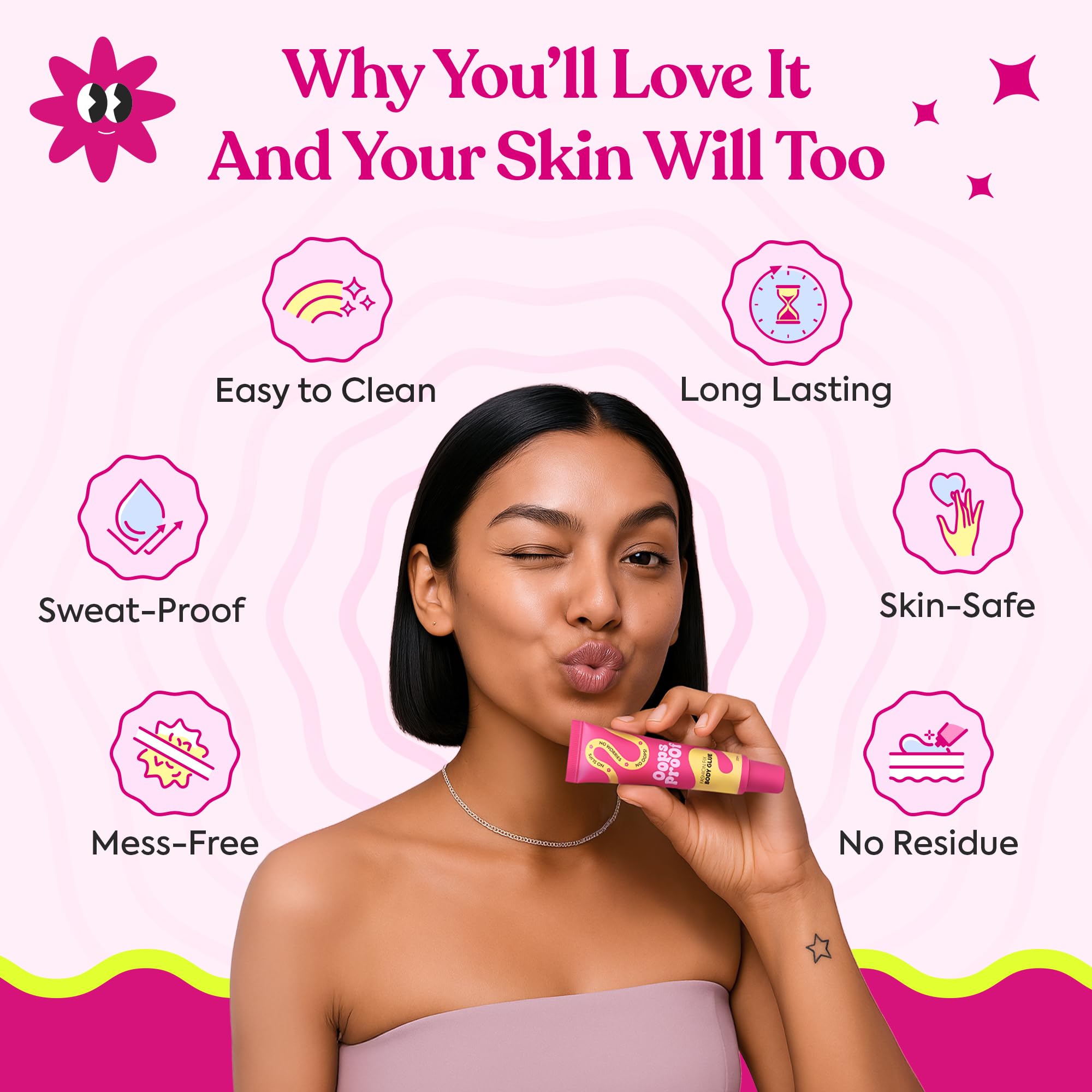 Oops Proof Body Glue - Invisible Sweat-Proof Adhesive - Image 4