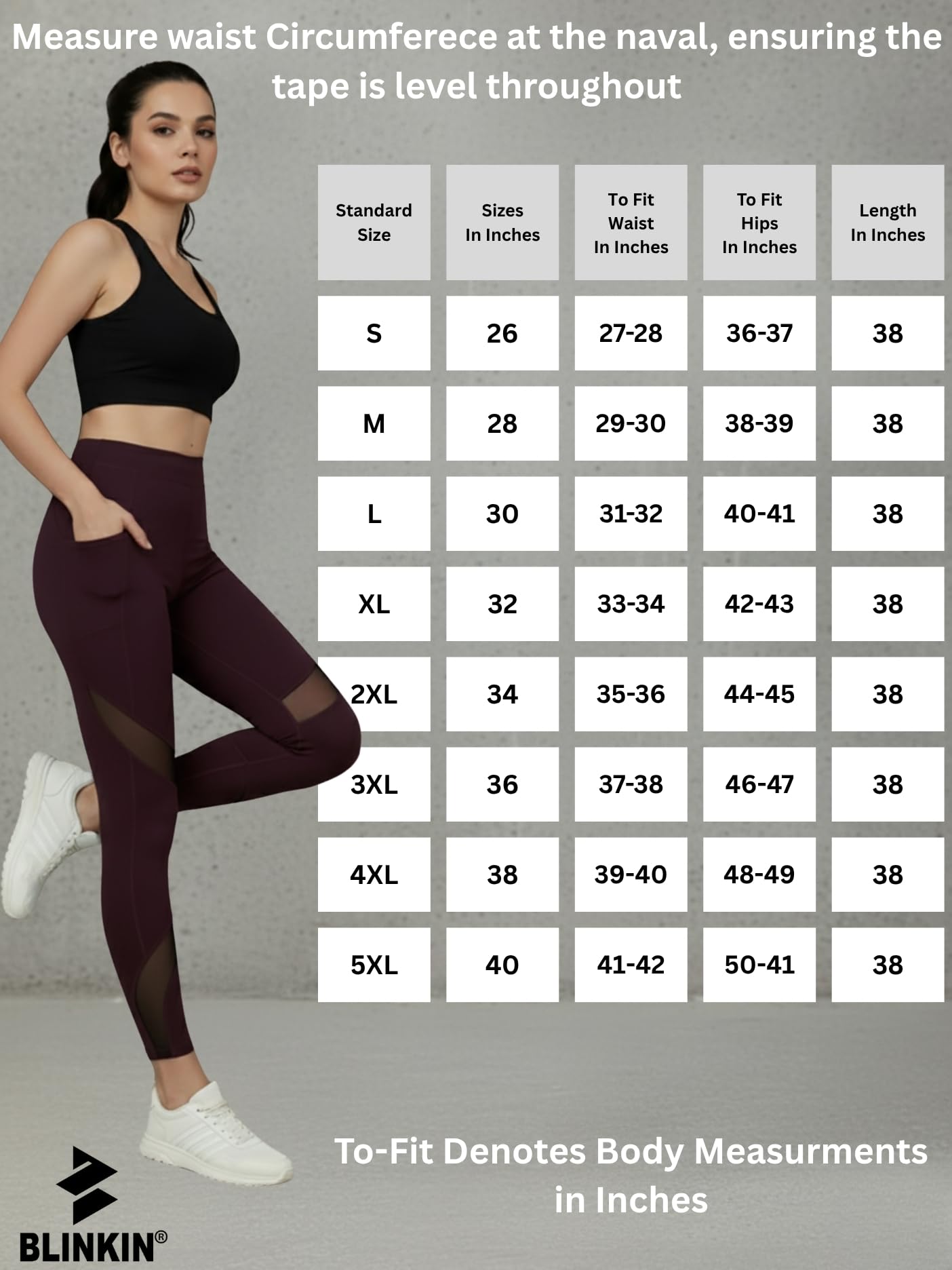 BLINKIN Women Gym Pants with Mesh Insert - Maro - Image 2