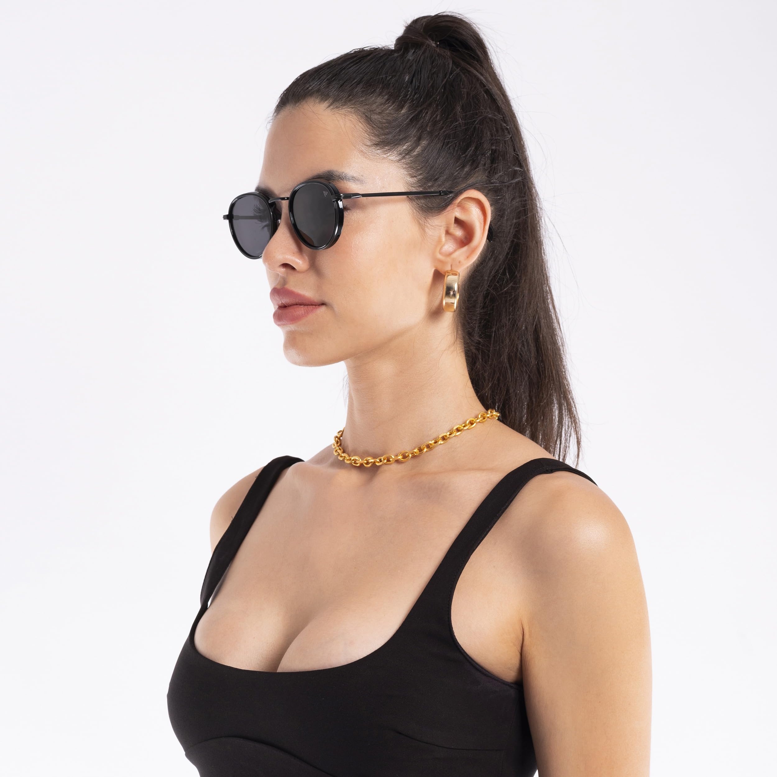 Voyage Polarized Sunglasses for Men & Women - Black - Image 3