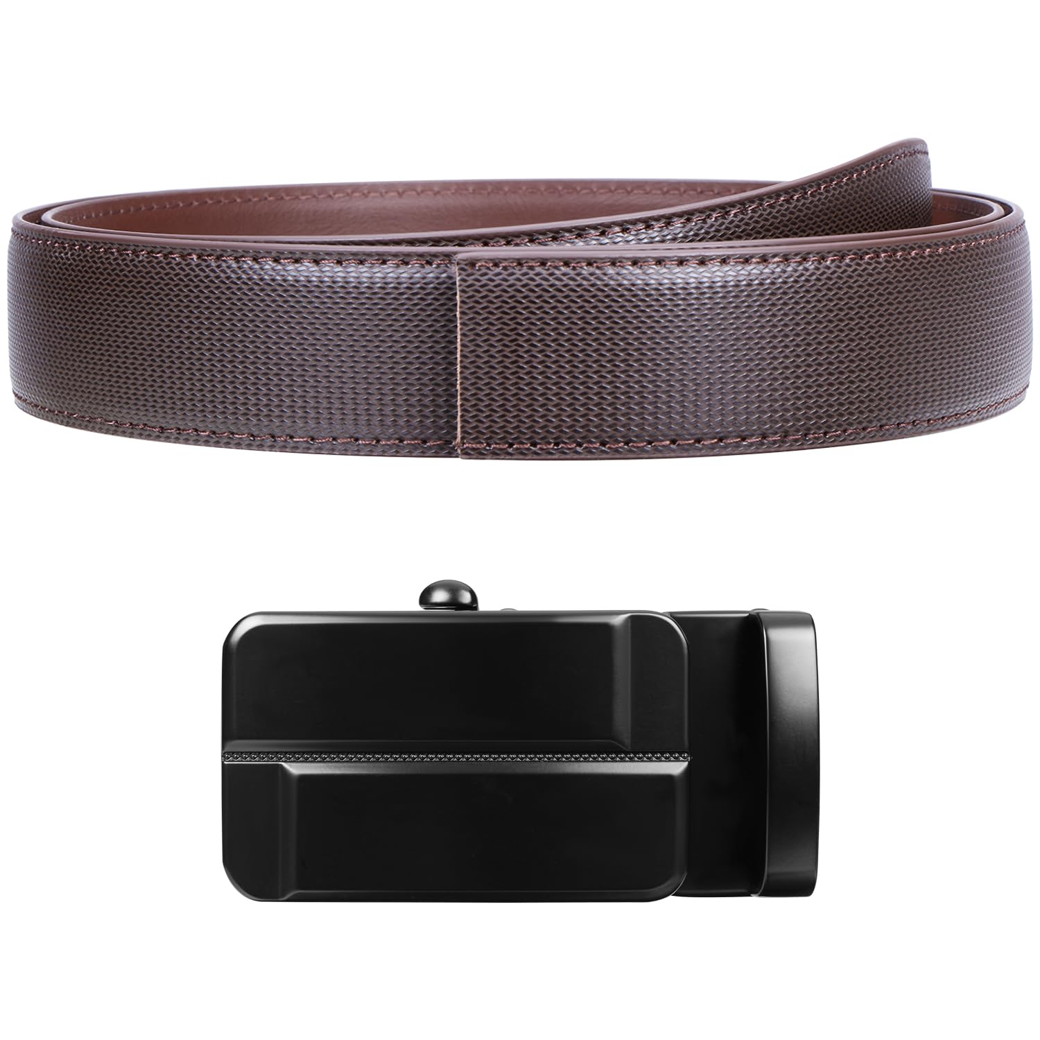 Labnoft Men's Brown PU Leather Belt - Image 5