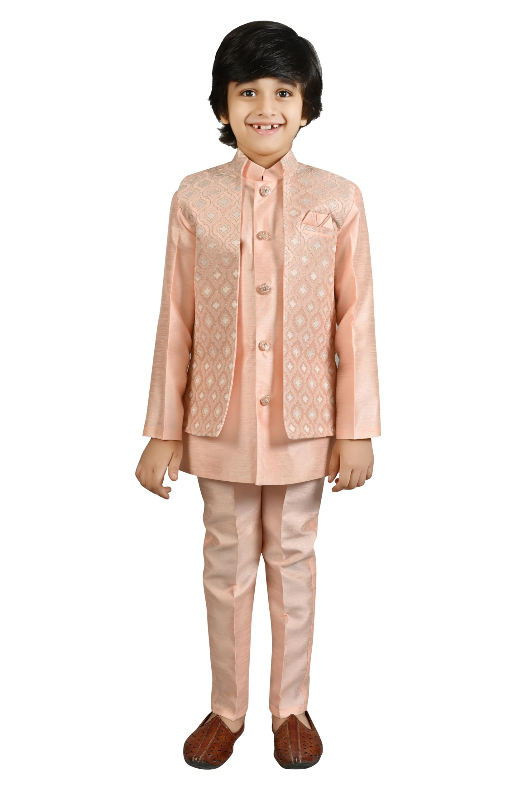 AHHAAAA Kids Kurta Pyjama Set