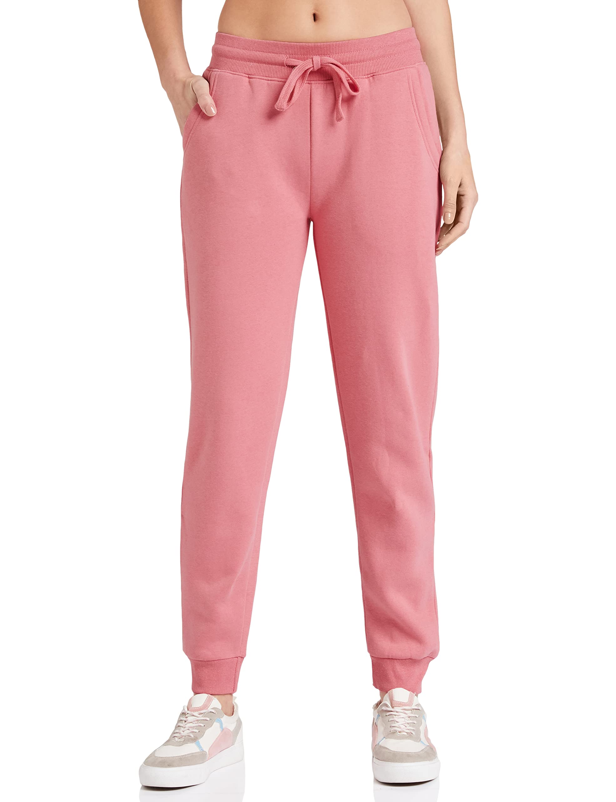 Symbol Women Fleece Jogger Track Pants - Lt Pink