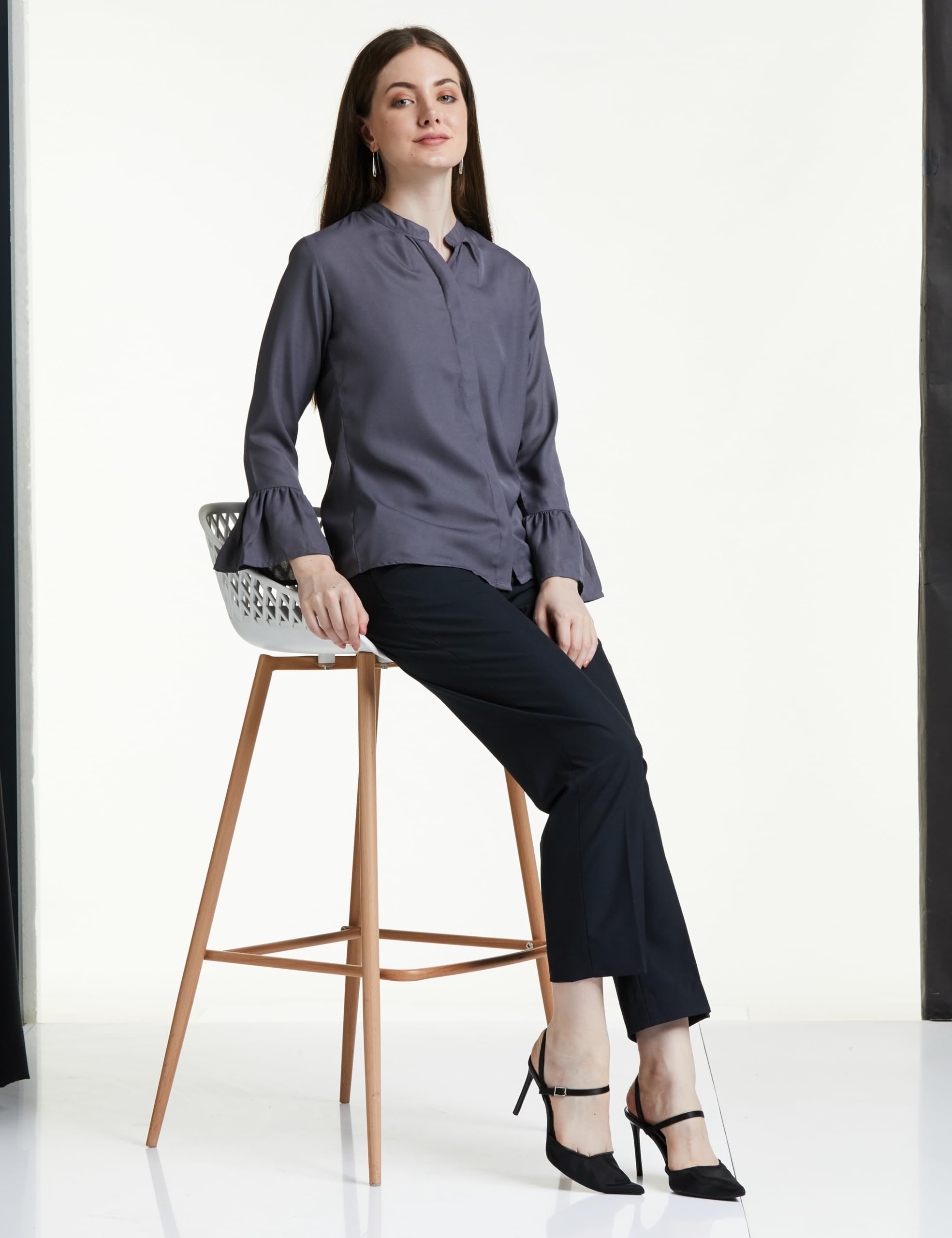 Amazon Women Tapered Fit Formal Trouser - Image 3