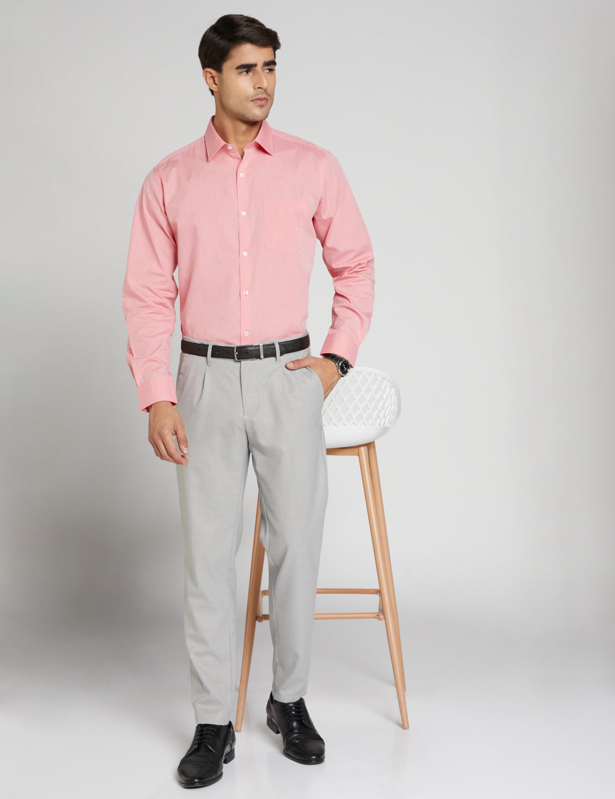 Allen Solly Men's Grey Casual Trousers - Image 3