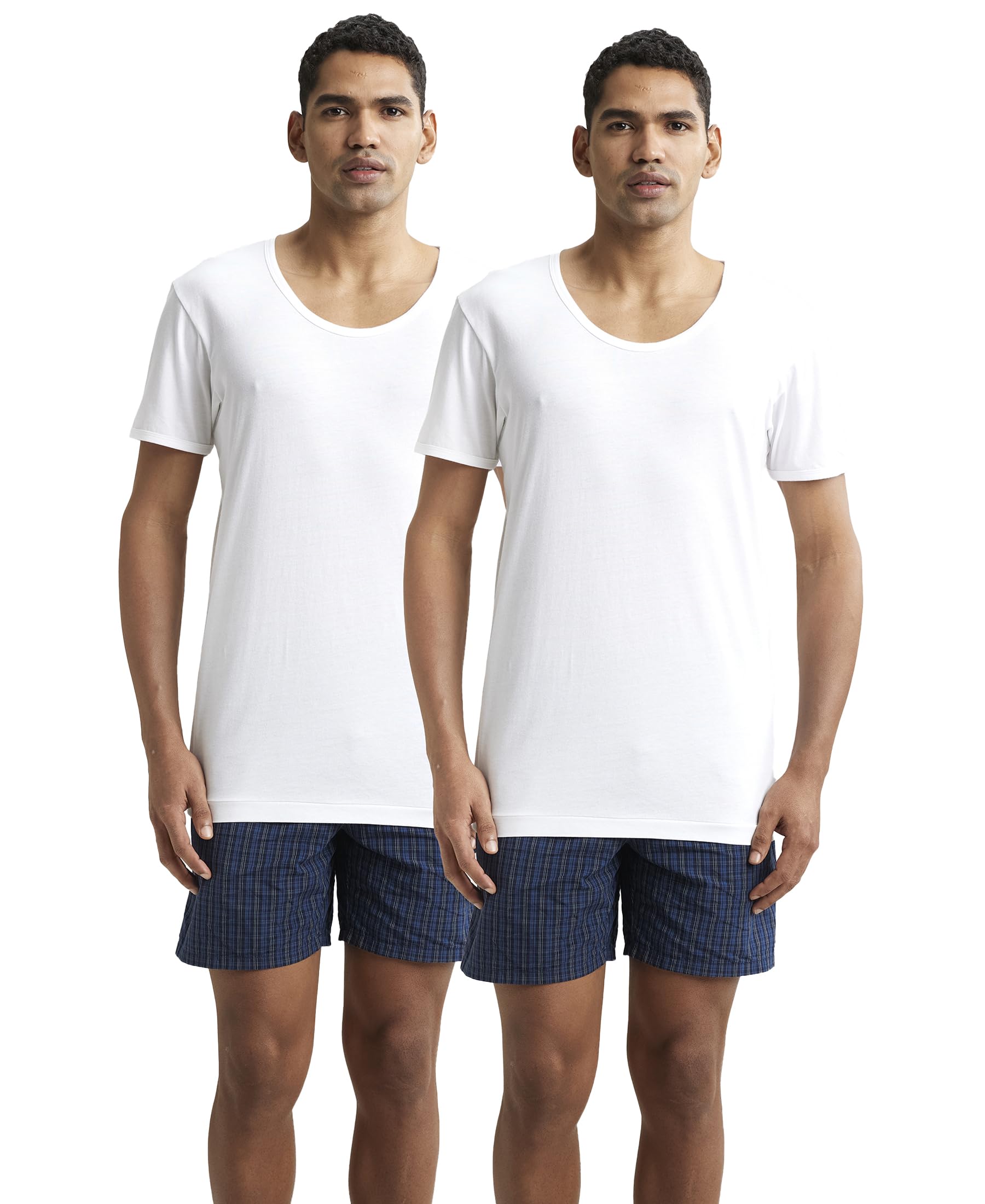 Jockey Men's Cotton Vest - White