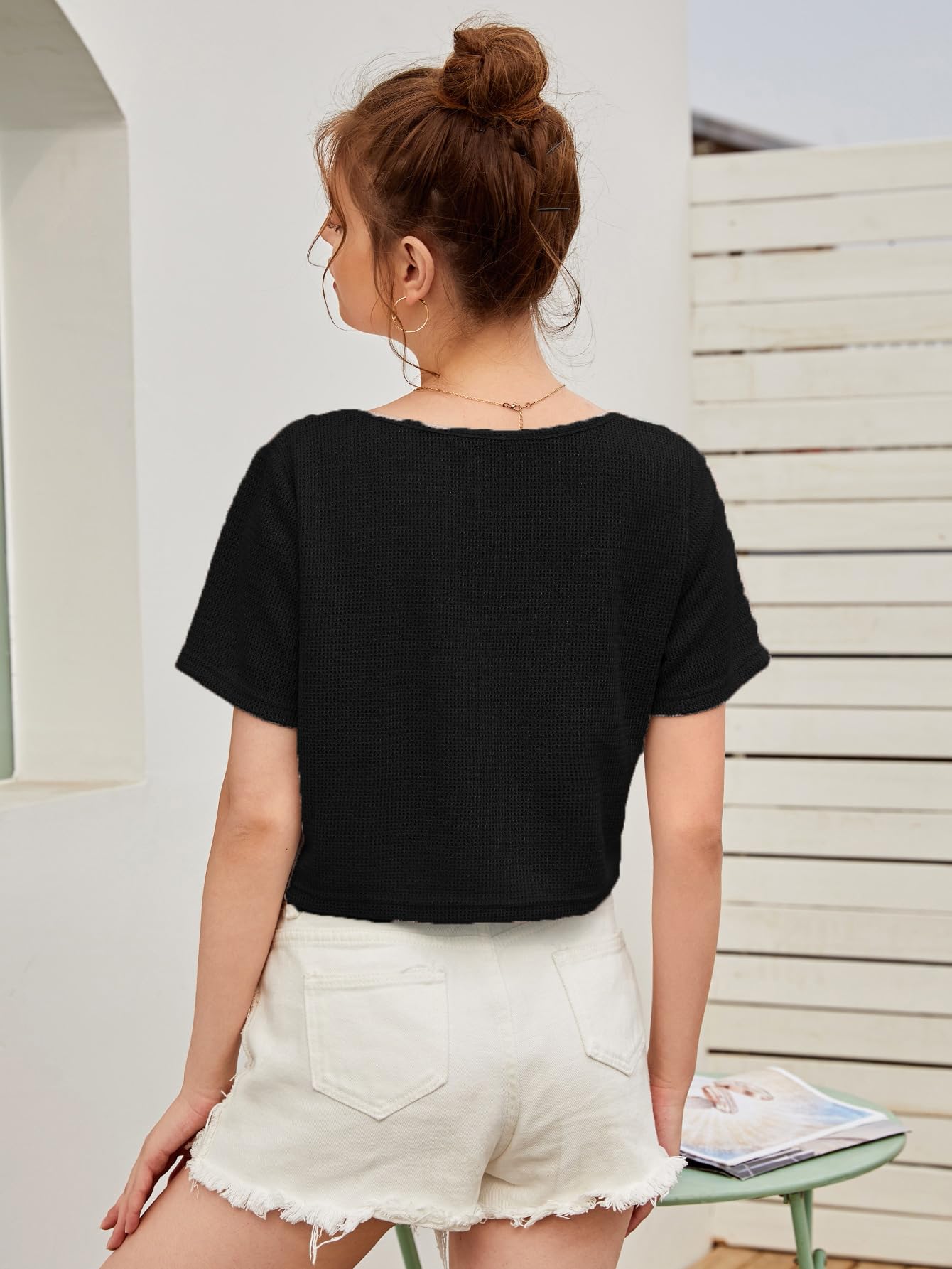 Zilcon Women's V-Neck Crop Top - Image 2