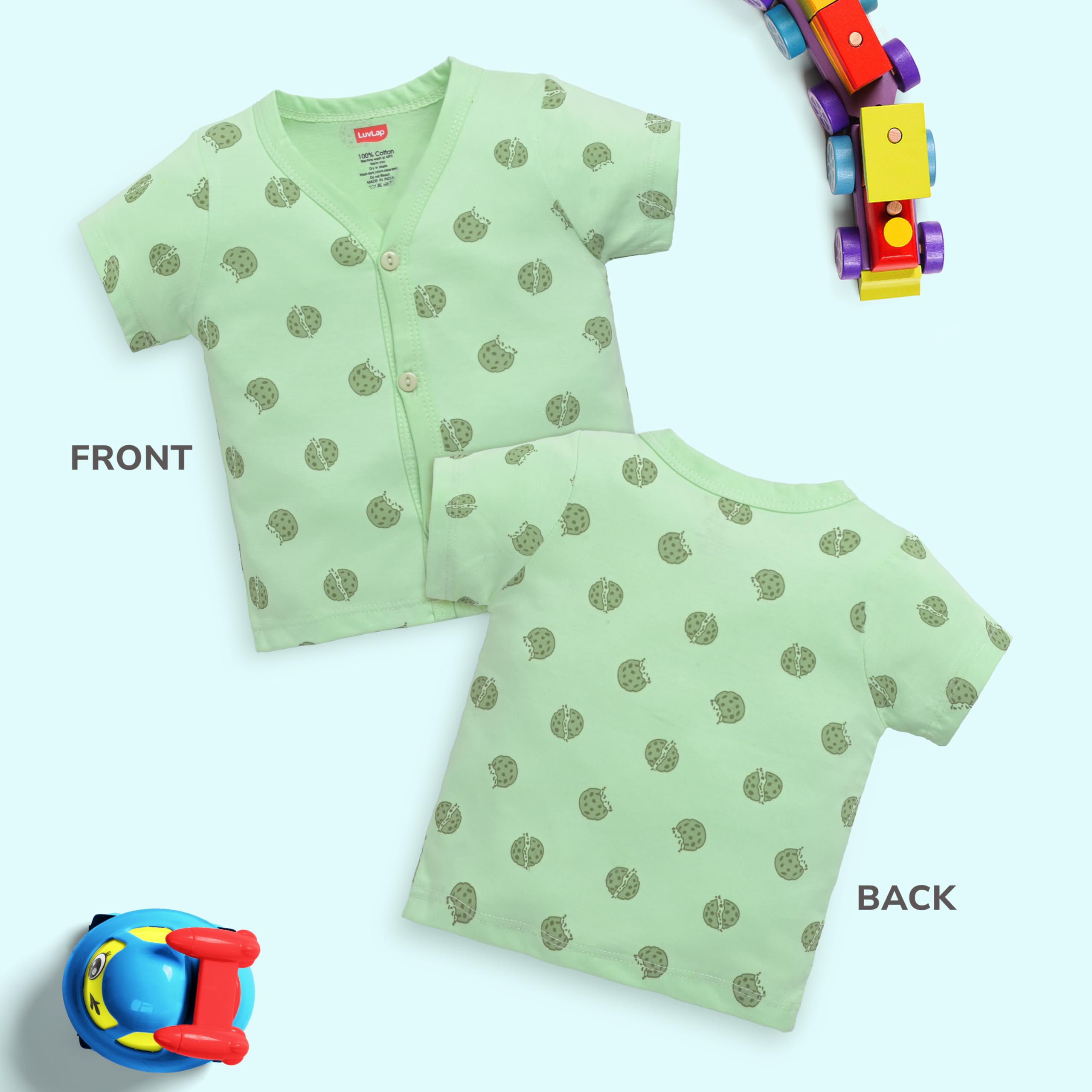 LuvLap Unisex Jhabla - Multicolour - Image 5