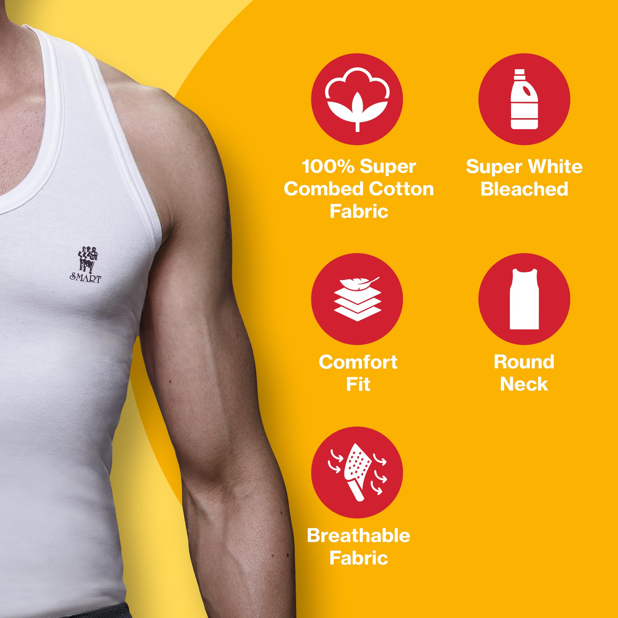 Ranjit White Vest for Men - Image 3