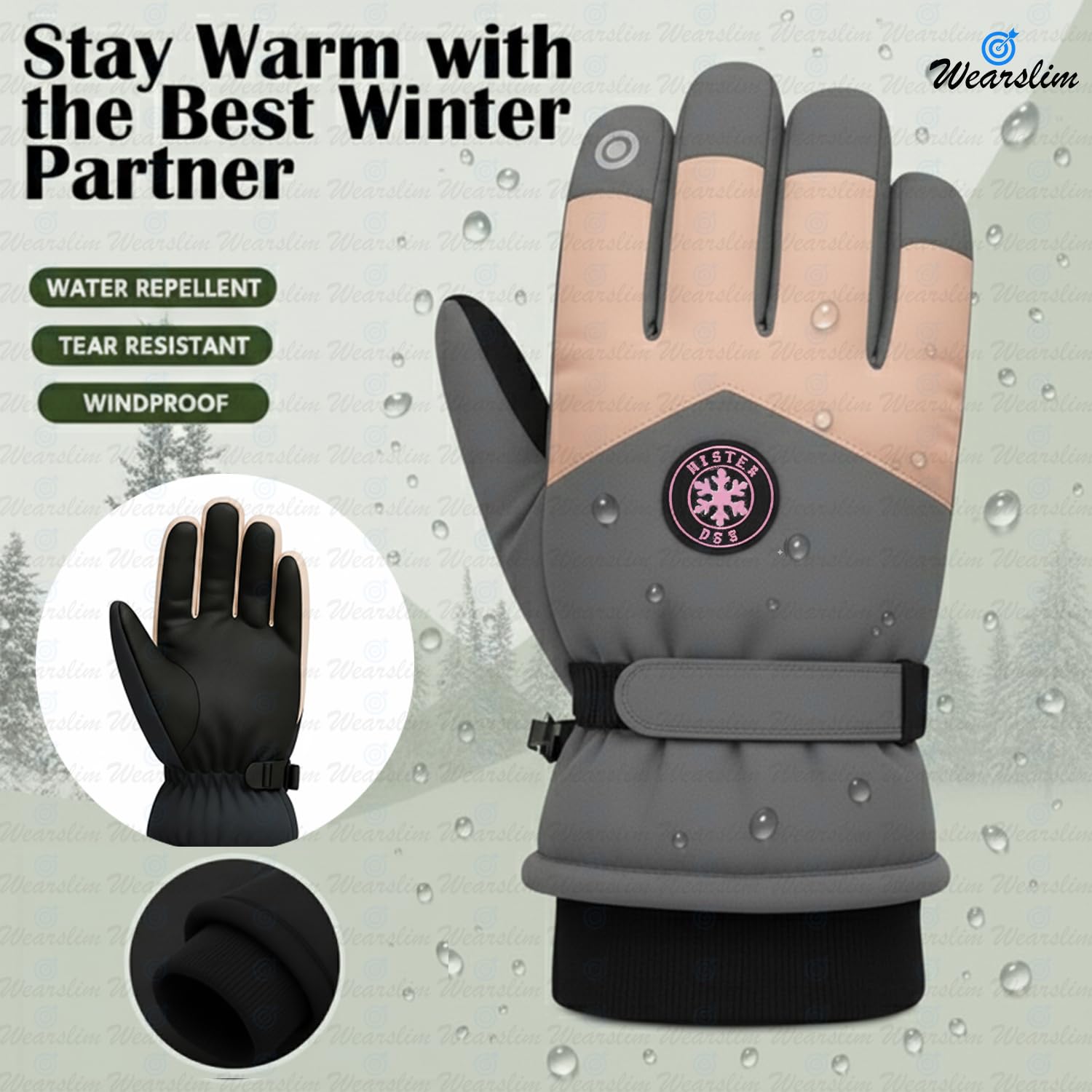 Wearslim Thermal Winter Gloves Waterproof - Image 2