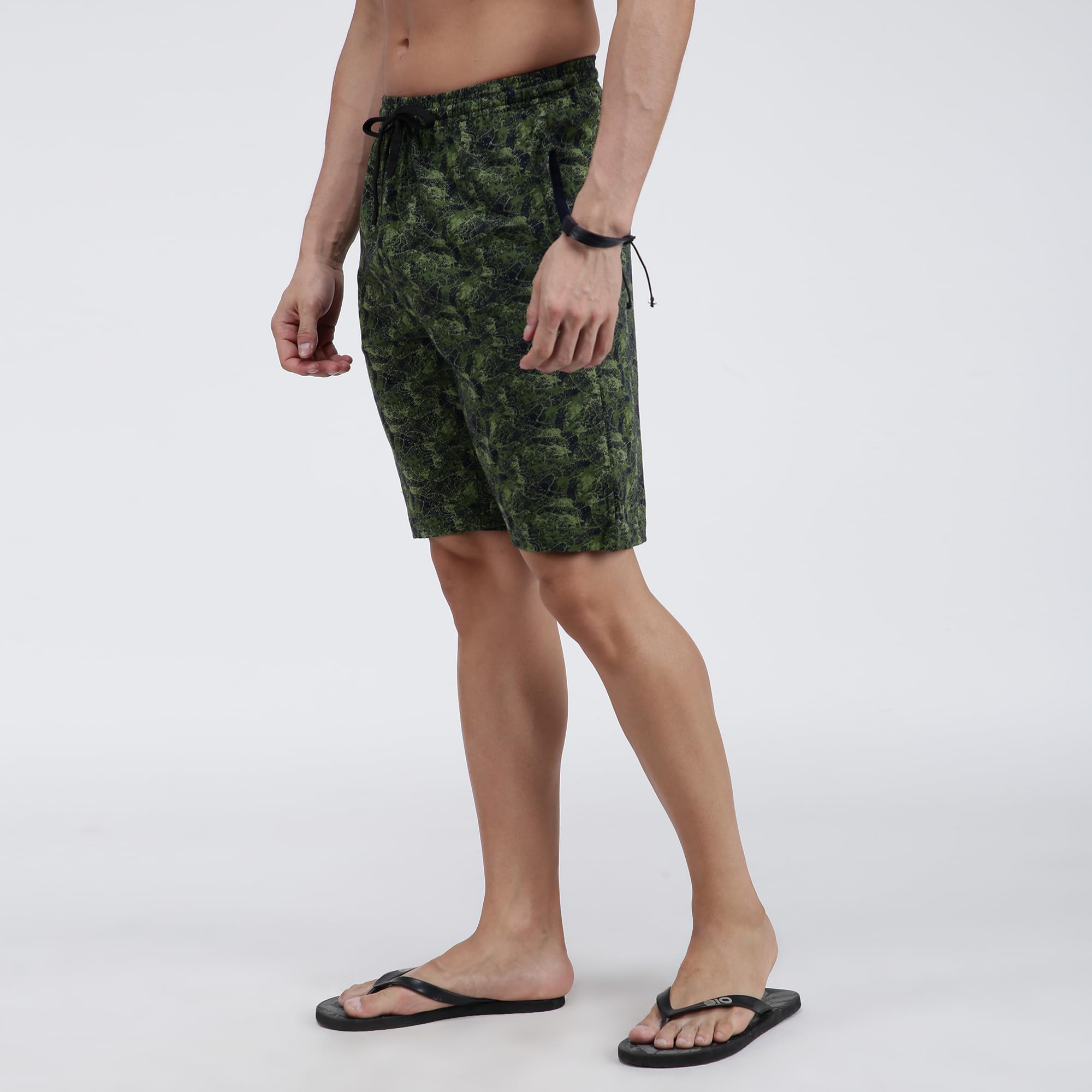 Amul Men Printed Cotton Bermuda Shorts - Image 2