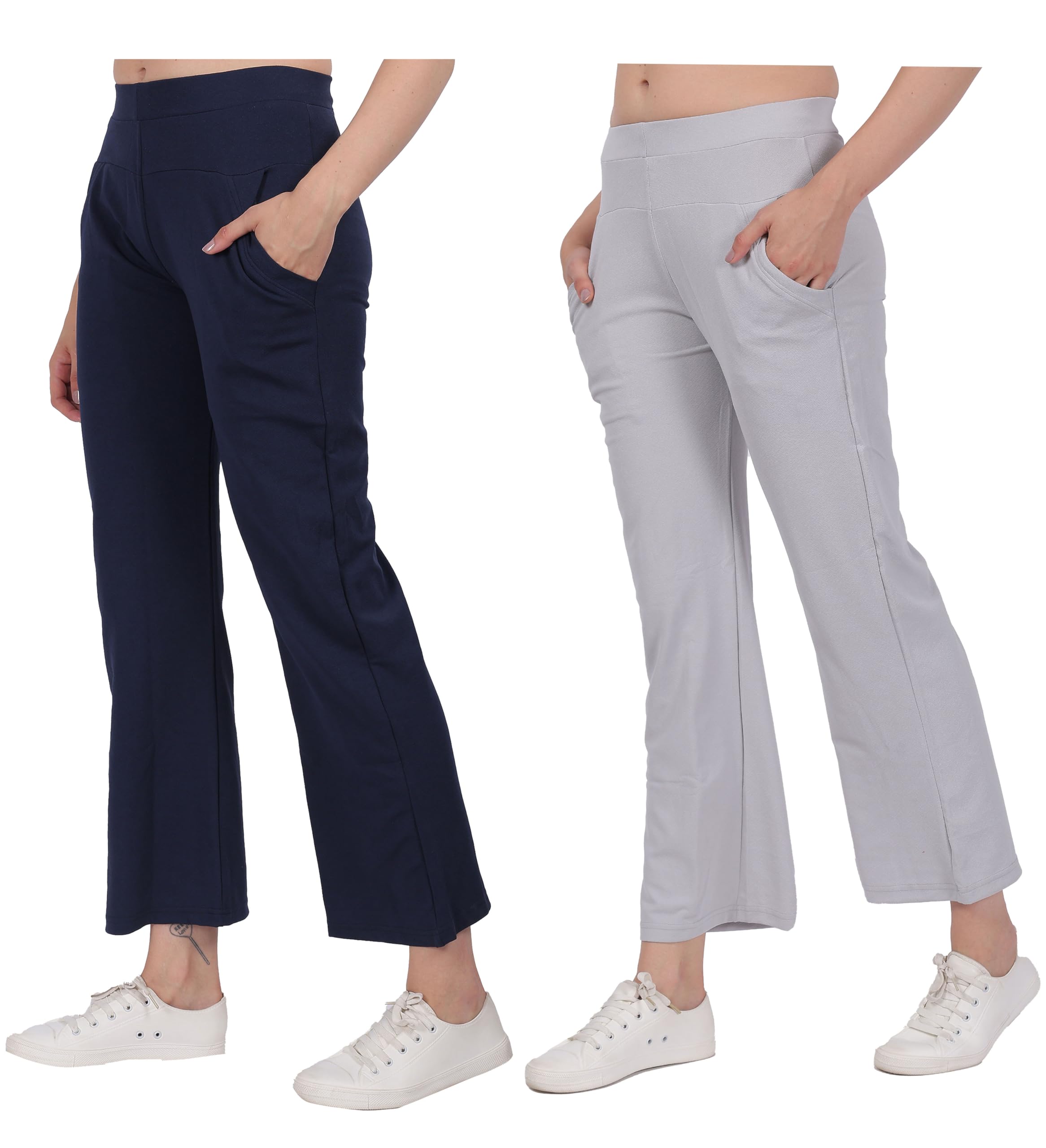 Girls Multicolor Stretchable Track Pants