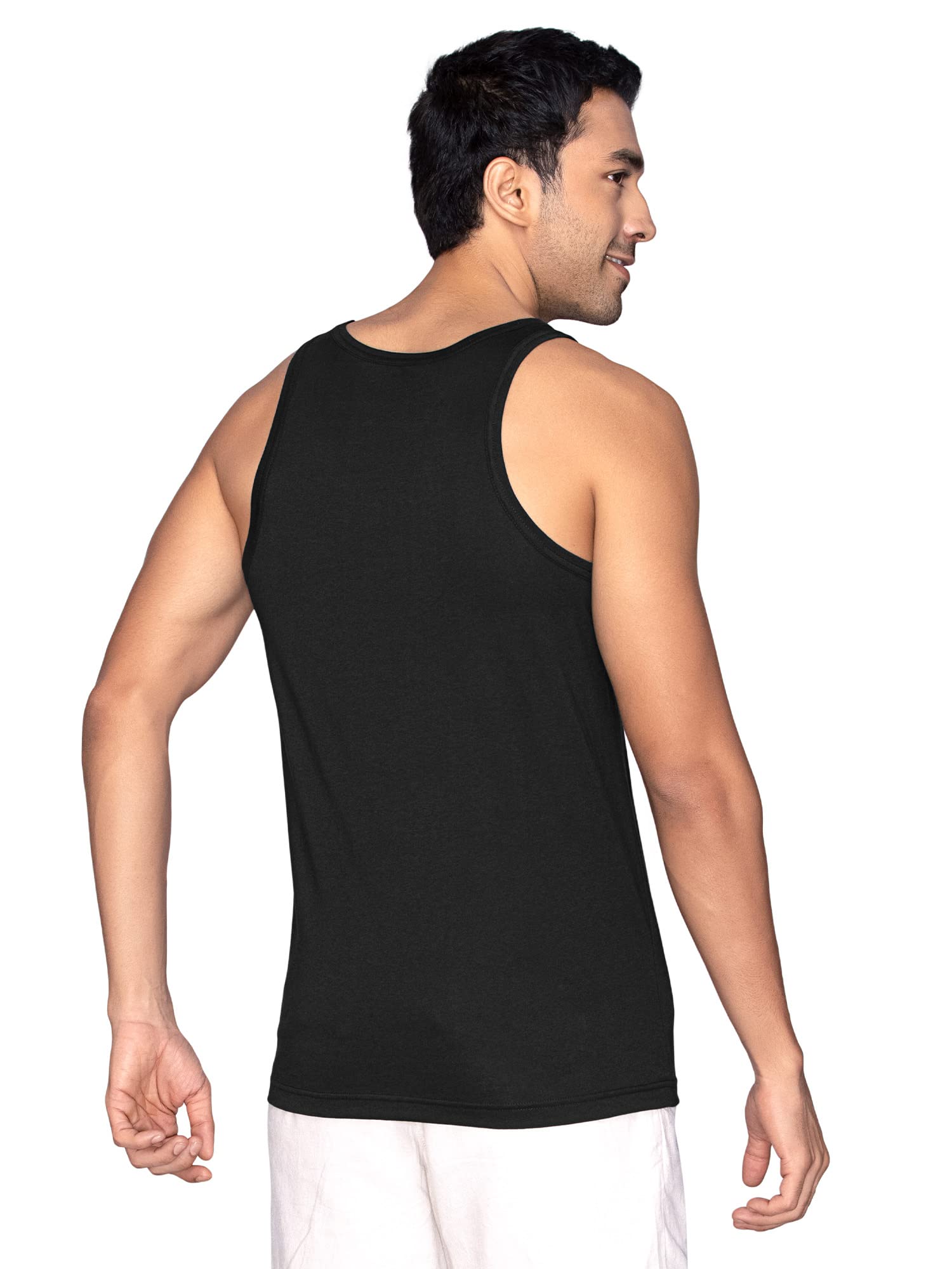 XYXX Men's Cotton Modal Vest - Midnight Blue Black Knight - Image 3