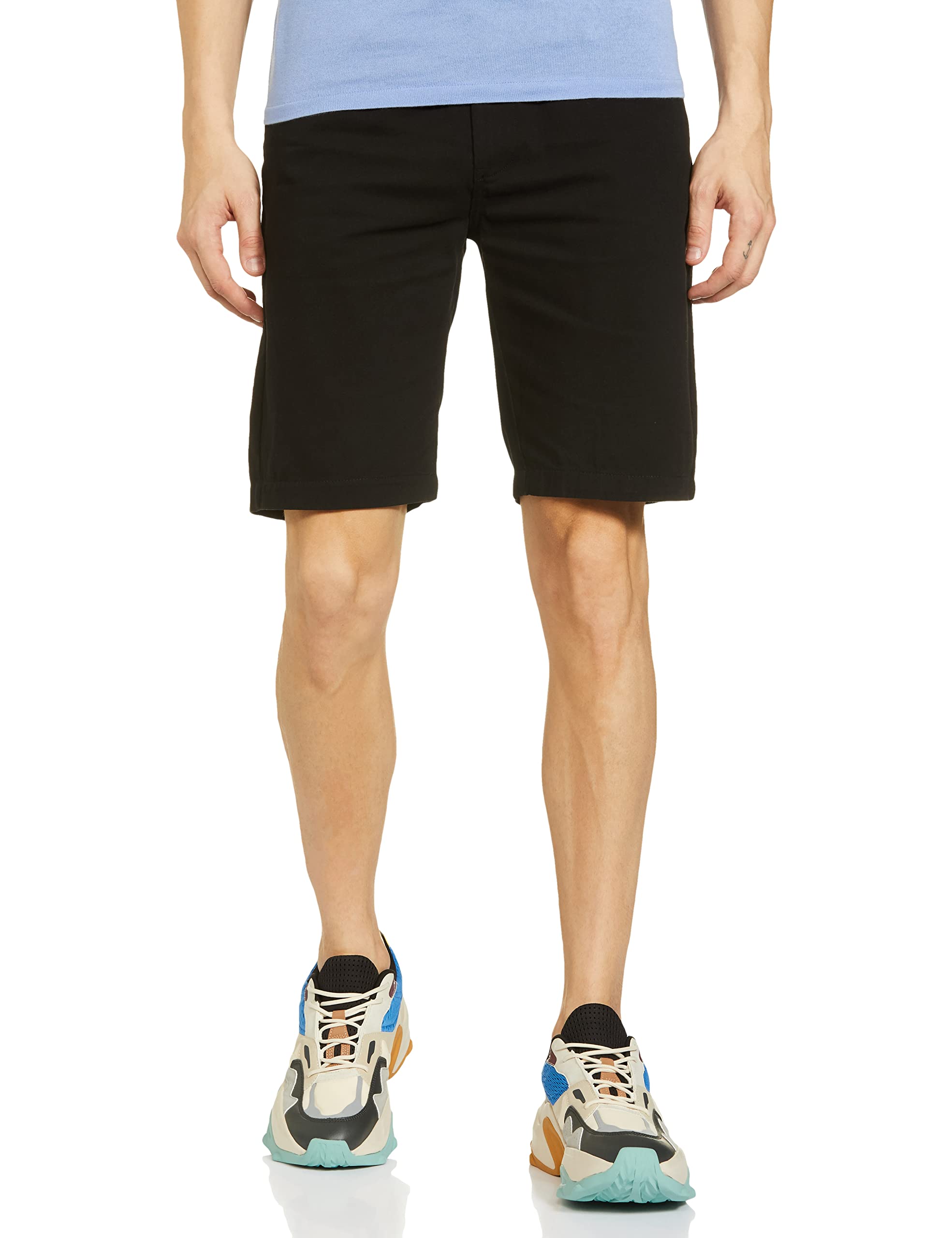 The Indian Garage Co Men Chino Shorts - Black