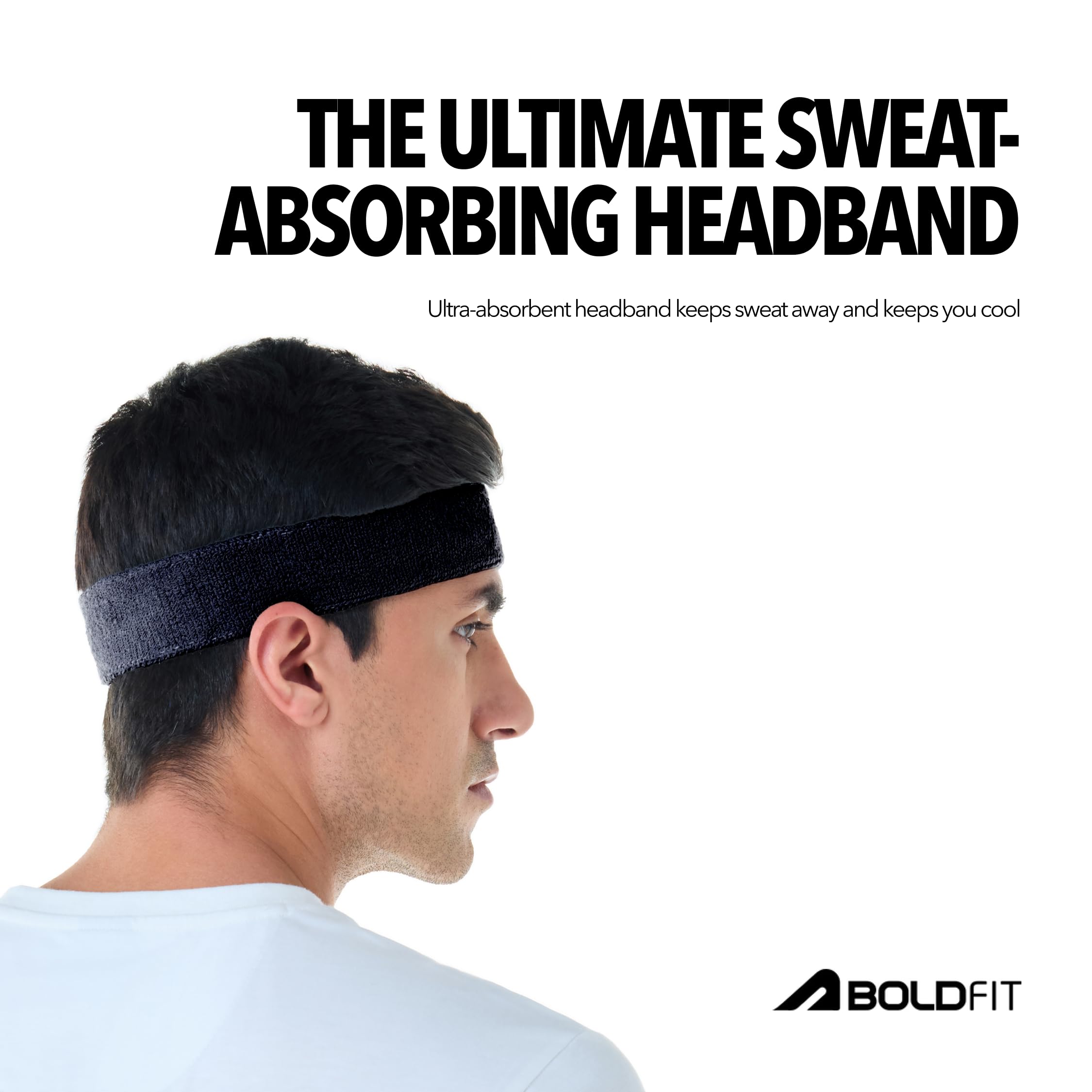 Boldfit Gym Headband for Men & Women - Breathable Non-Slip - Image 5